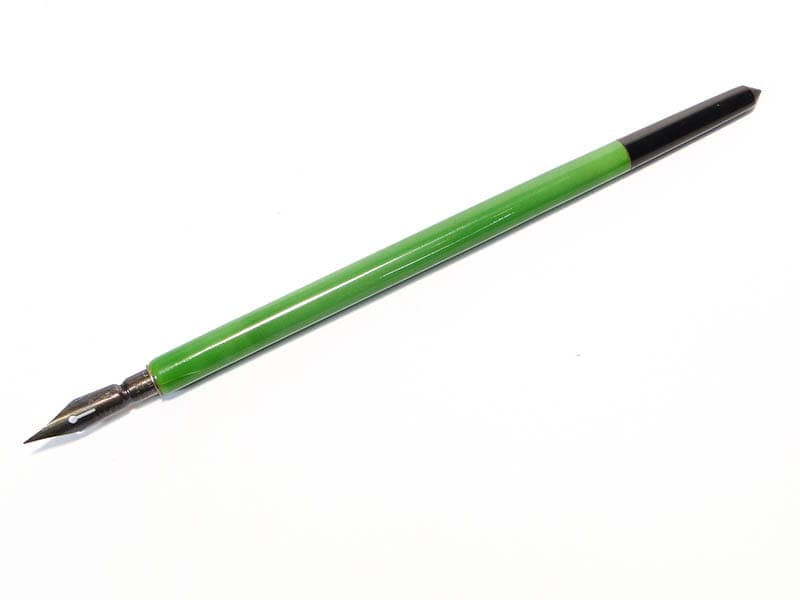 Pen Art Deco, green black, bakelite, Austria, 1920s. - 188360