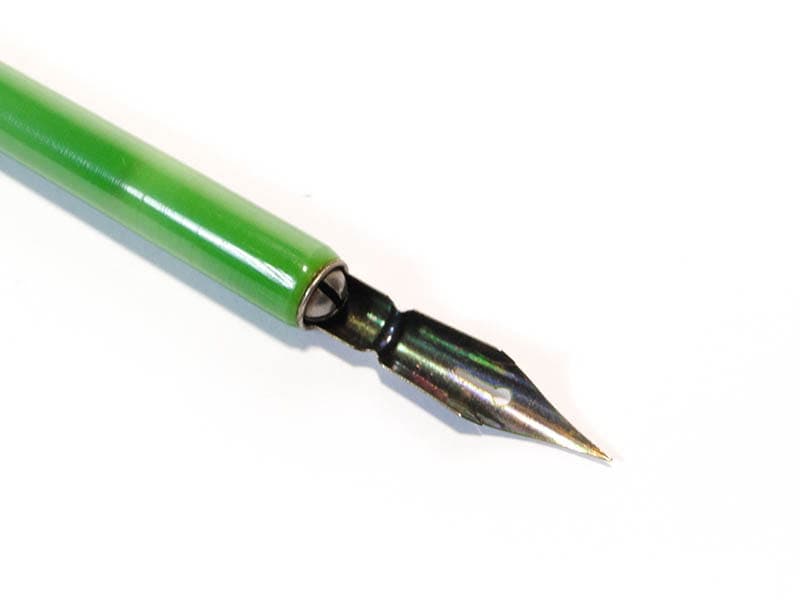 Pen Art Deco, green black, bakelite, Austria, 1920s. - 188355