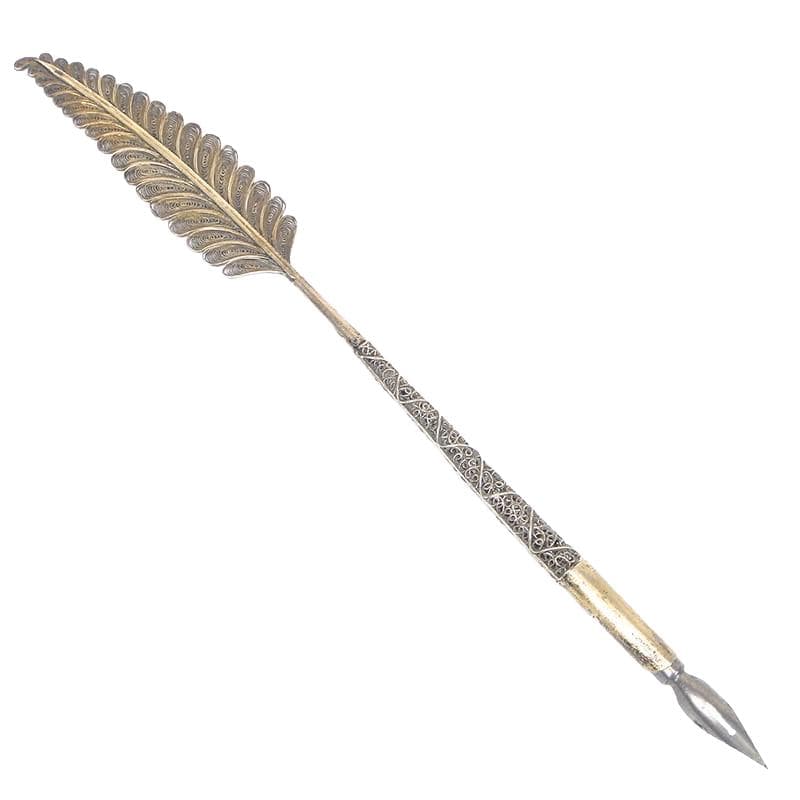 Dip pen filigree, silver, France, 19th c. - 191050