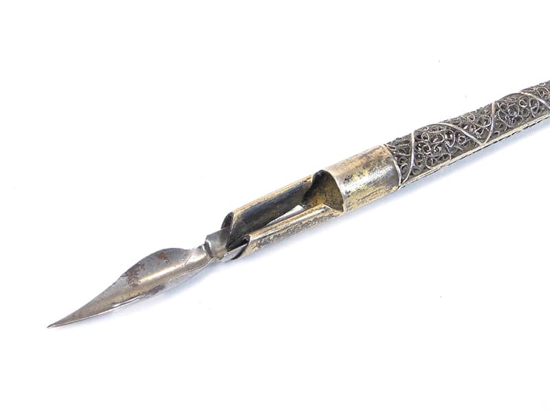 Dip pen filigree, silver, France, 19th c. - 188371
