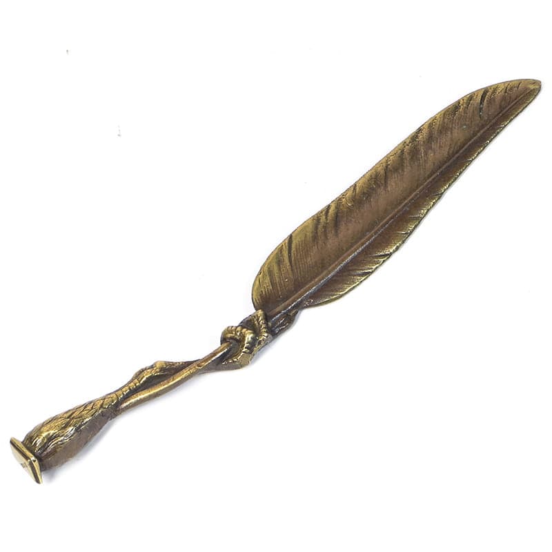 Letter opener, Art Nouveau, golden brass, Belgium, early 20th c. - 188385