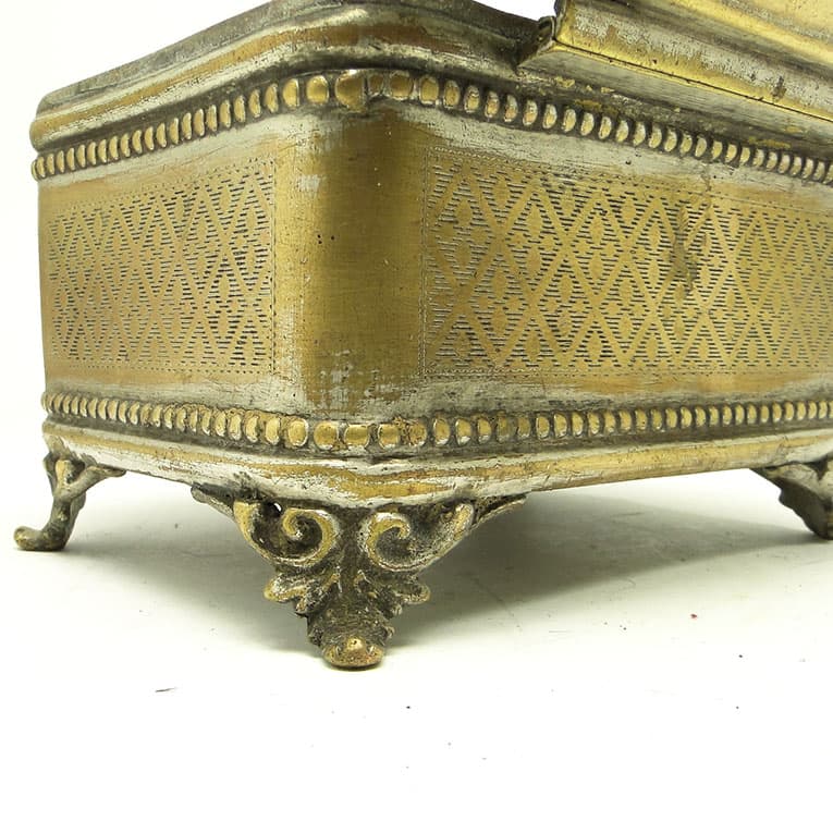 Cukiernica eklektyzm, mosiądz srebrzony, Polska, XIX w. - 188461