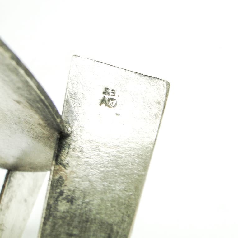 Cukiernica postmodernizm, szkło, mosiądz srebrzony, Polska, lata 70. - 188499