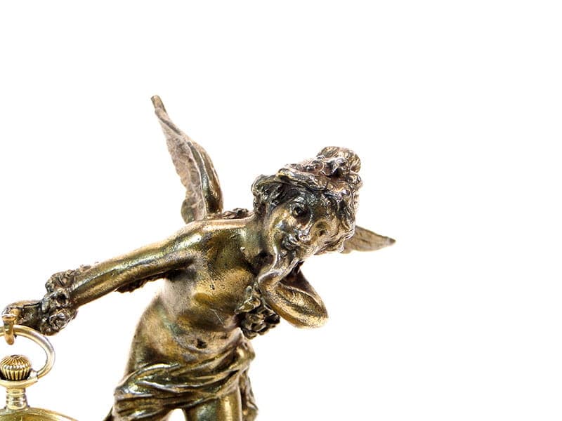 Postument na zegarek kieszonkowy, Art Nouveau, złoty, metal, Austria, XIX w. - 188615