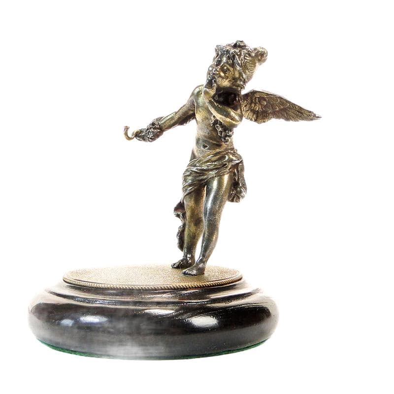 Postument na zegarek kieszonkowy, Art Nouveau, złoty, metal, Austria, XIX w. - 193086