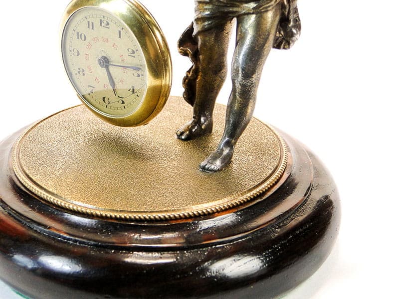 Postument na zegarek kieszonkowy, Art Nouveau, złoty, metal, Austria, XIX w. - 188609