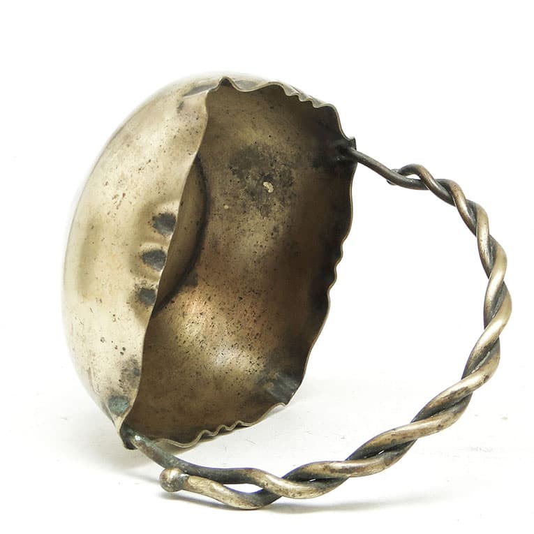 Cukiernica koszyczkowa, Secesja, mosiądz srebrzony, Norblin, Polska, początek XX w. - 188700