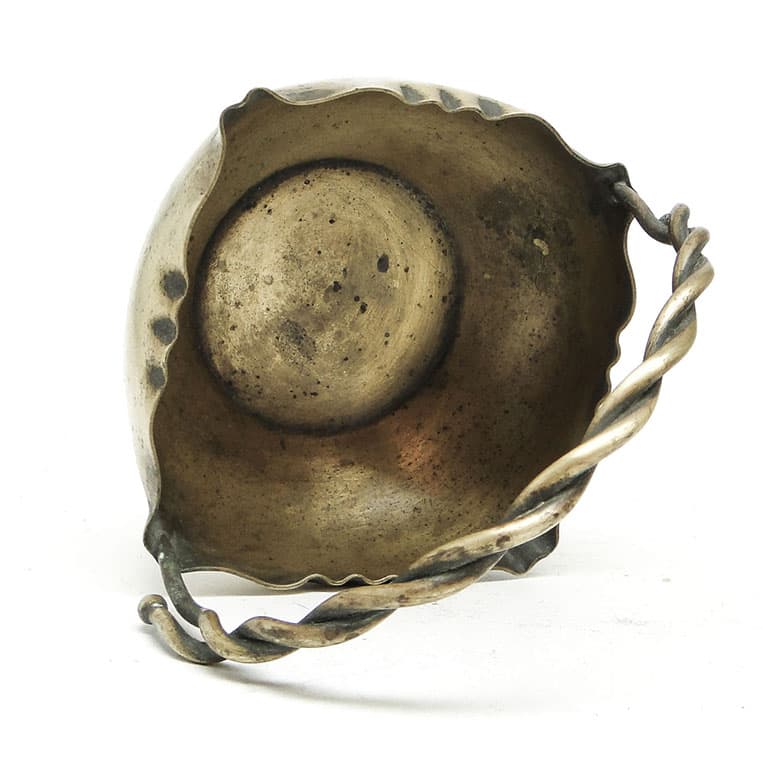 Cukiernica koszyczkowa, Secesja, mosiądz srebrzony, Norblin, Polska, początek XX w. - 188699