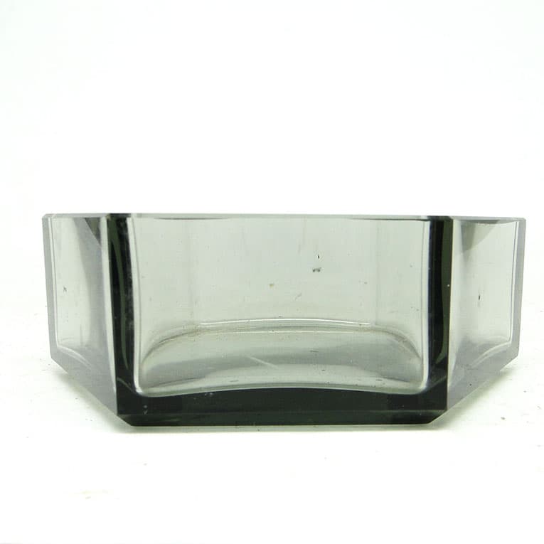 Art Deco organizer, crystal, Moser, Czechoslovakia, 1930s. - 188767