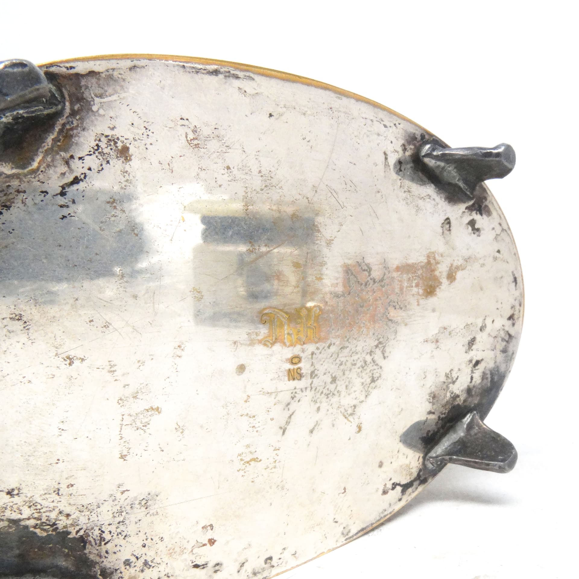 Art Deco jewelry box, silver-plated brass, Denmark, 1930s. - 188830