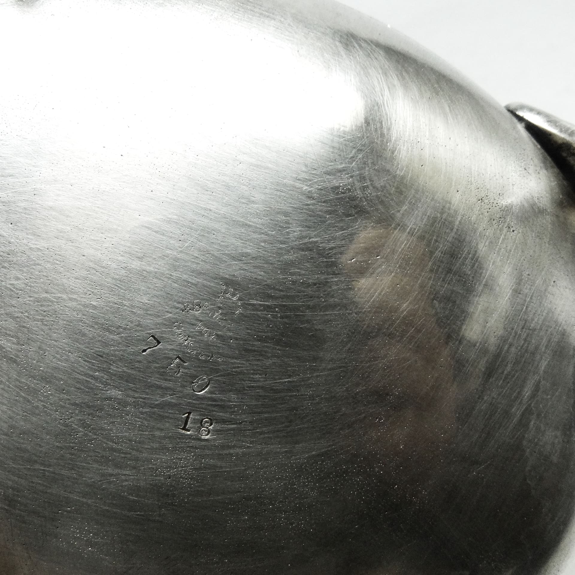 Cukiernica Biedermeier, mosiądz srebrzony, Polska, XIX w. - 188947