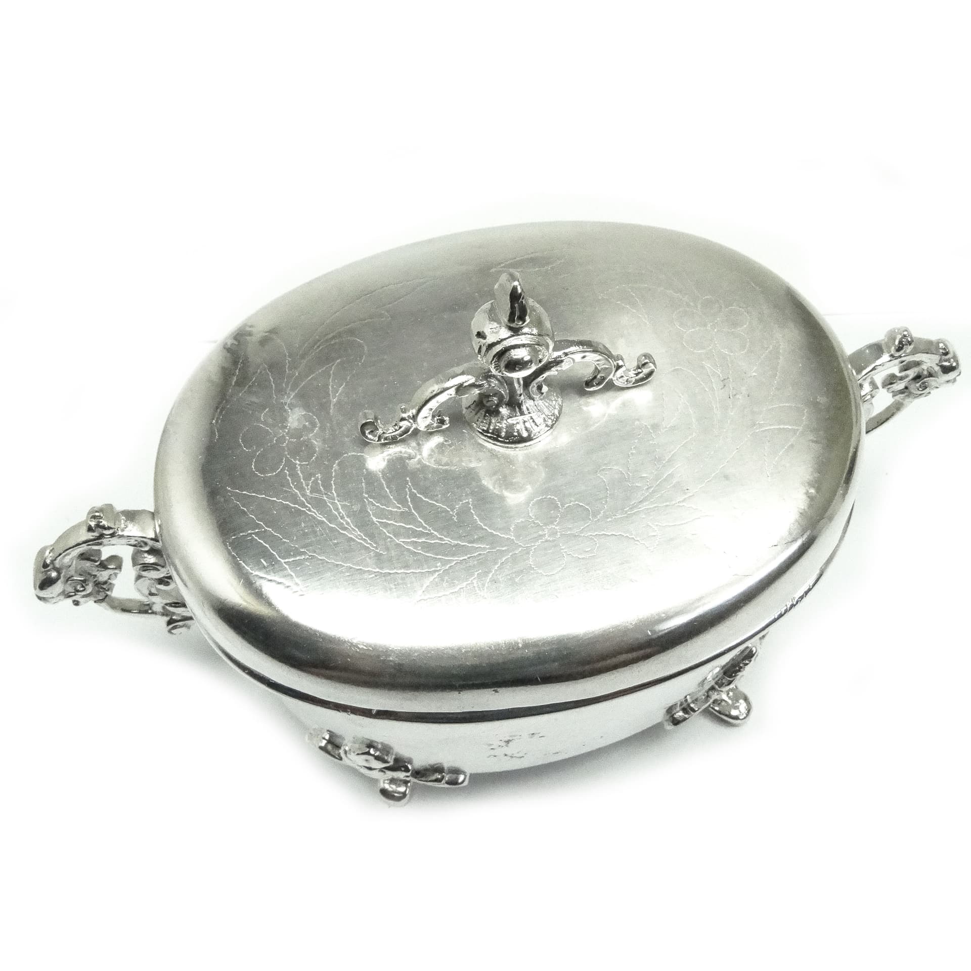 Cukiernica Eklektyzm, mosiądz srebrzony, Polska, XIX w. - 189039