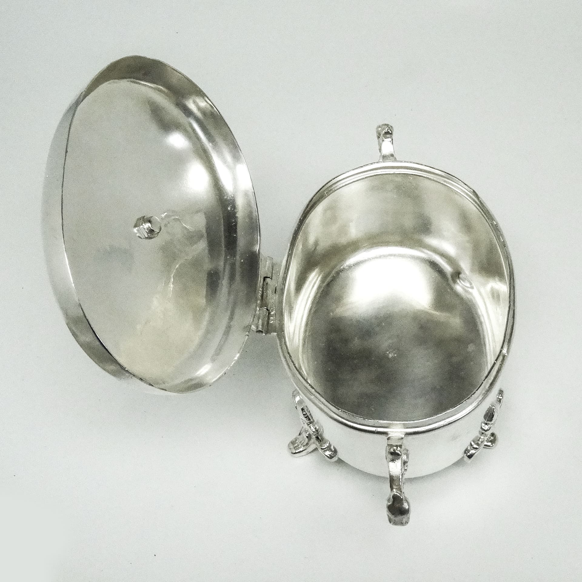 Cukiernica Eklektyzm, mosiądz srebrzony, Polska, XIX w. - 189036