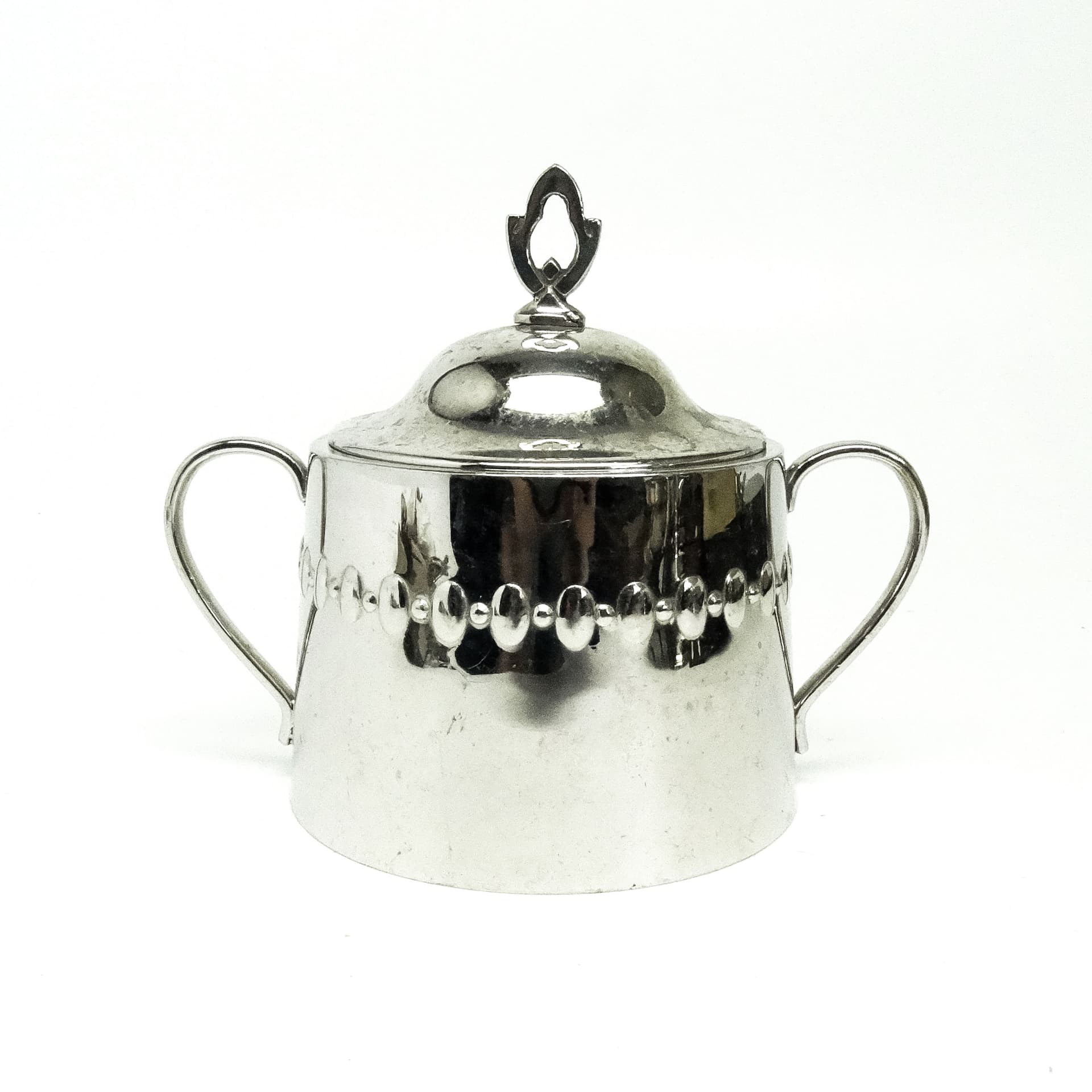 Cukiernica Art Nouveau, mosiądz srebrzony, Niemcy, początek XX w. - 189124