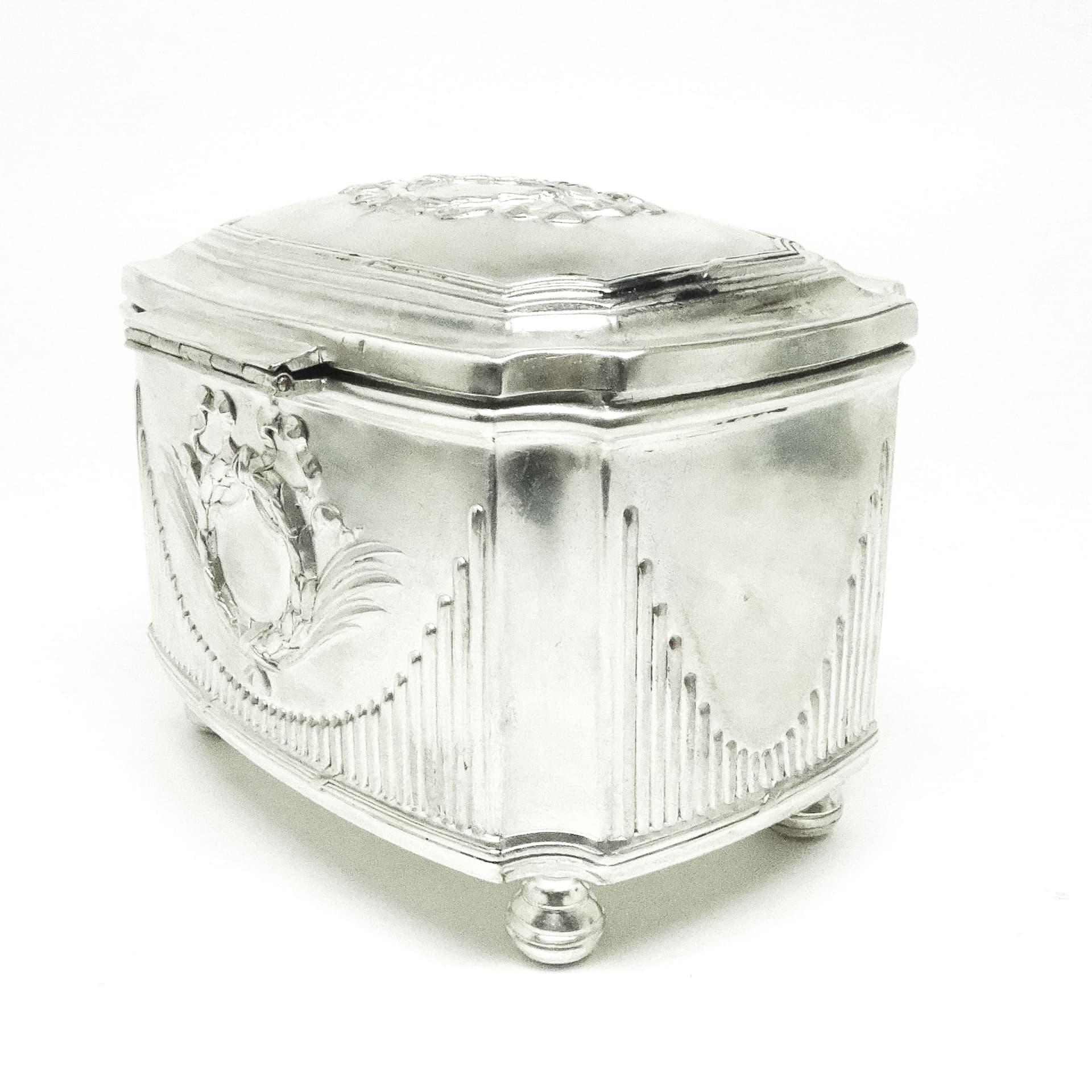 Cukiernica, Klasycyzm, mosiądz srebrzony, Polska, początek XX w. - 189185