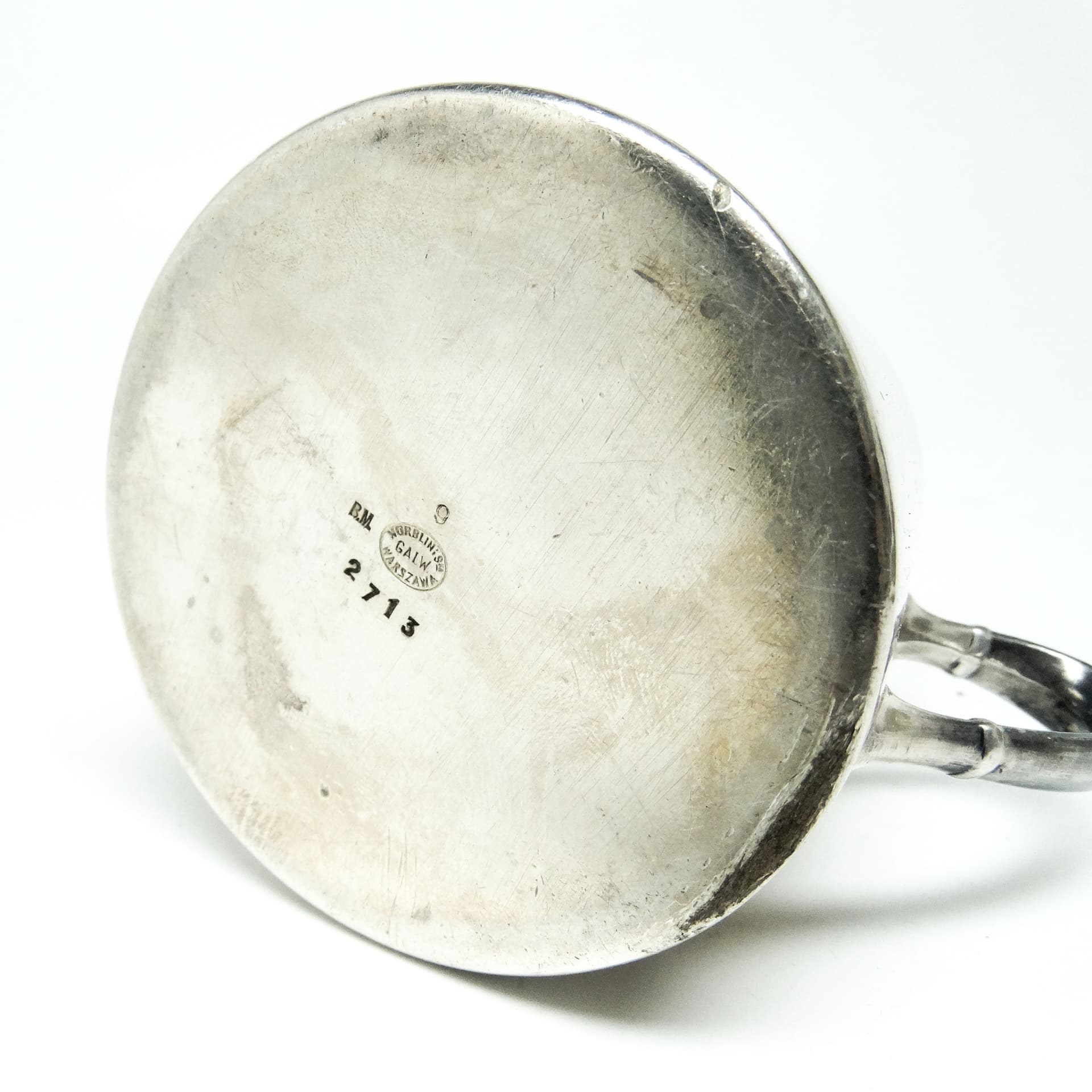 Cukiernica, Art Deco, mosiądz srebrzony, Norblin, Polska, lata 20. - 189244