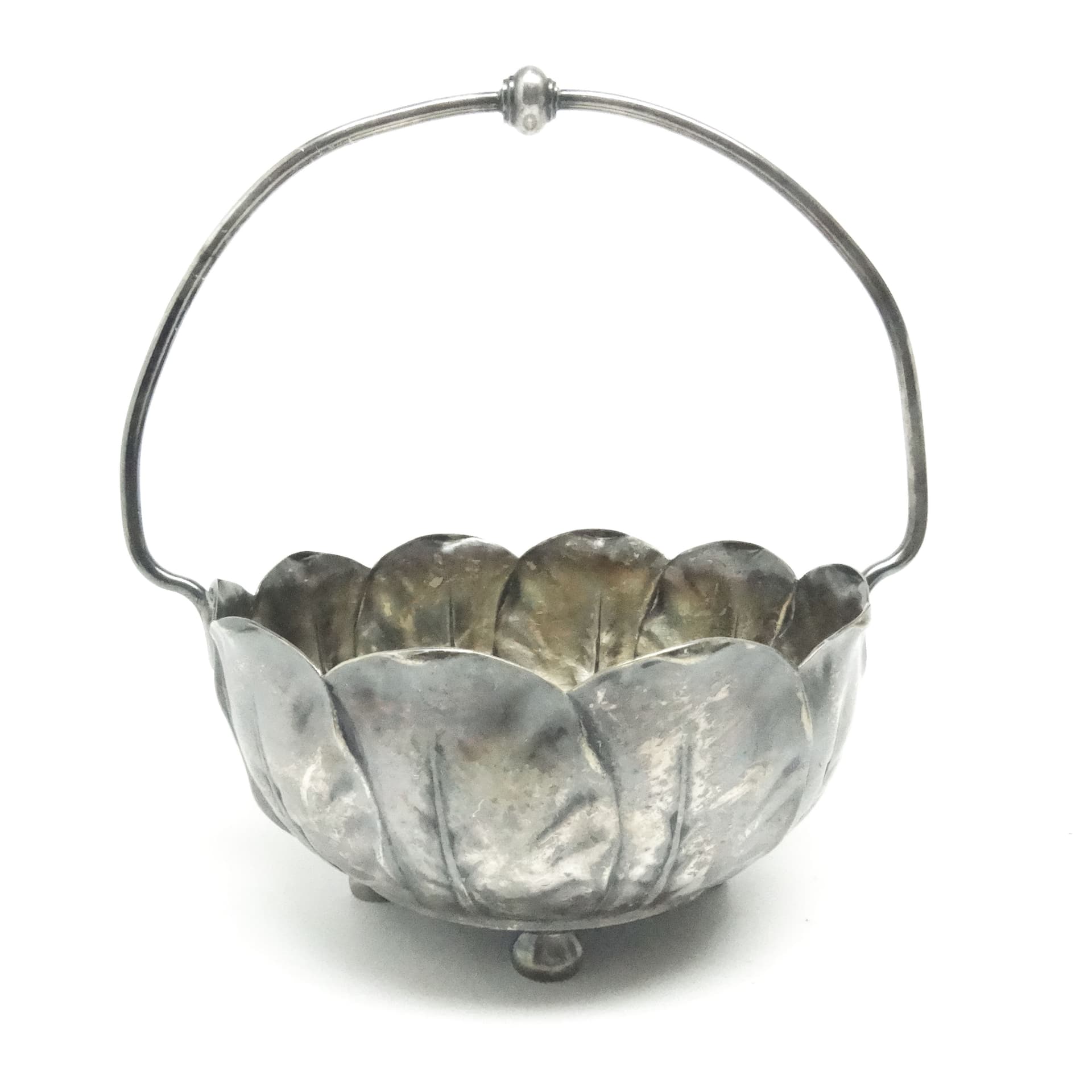 Cukiernica Secesja, mosiądz srebrzony, Bracia Henneberg, Polska, początek XX w. - 189271