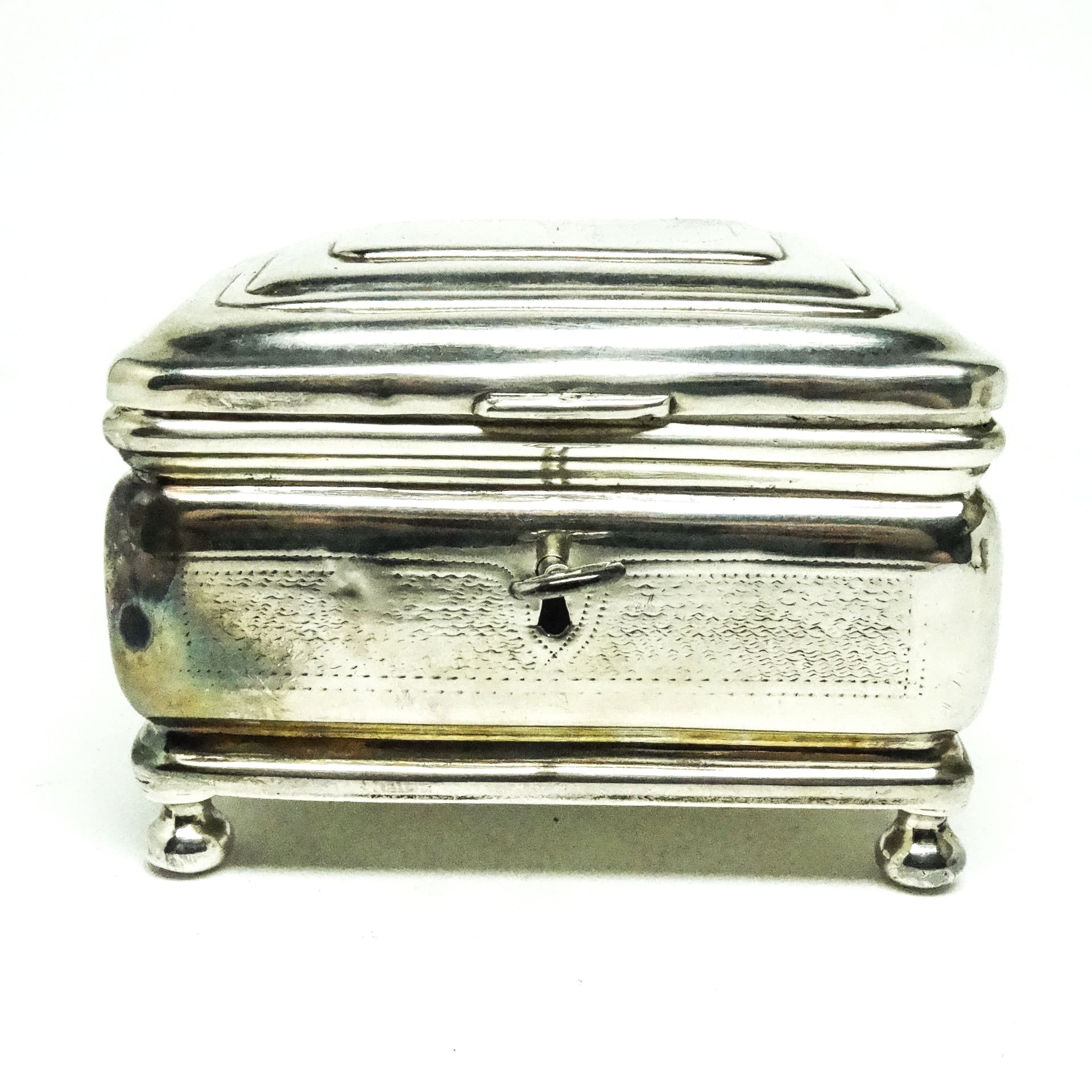 Cukiernica Eklektyzm, mosiądz srebrzony, Polska, XIX w. - 189301