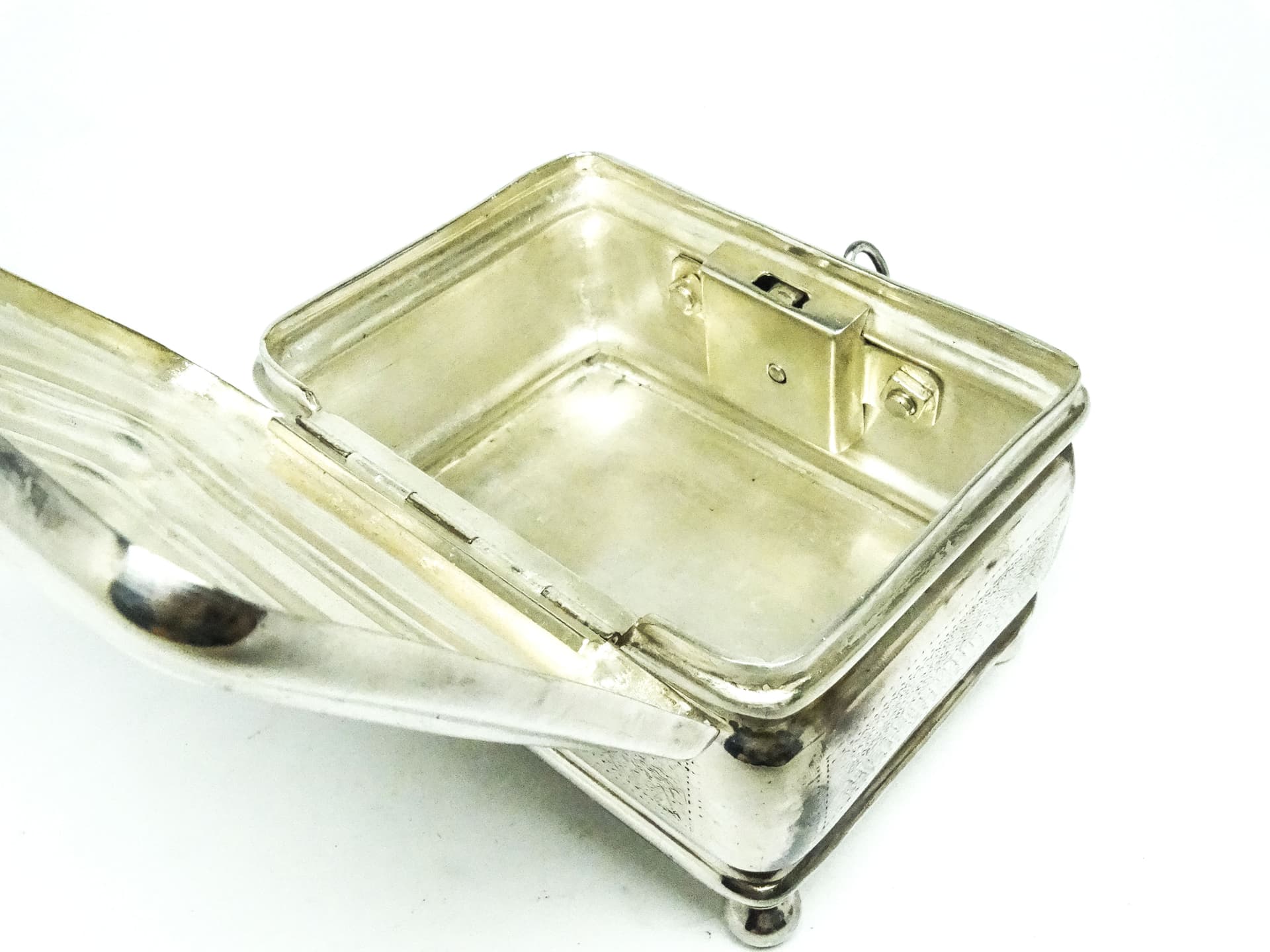 Cukiernica Eklektyzm, mosiądz srebrzony, Polska, XIX w. - 189307