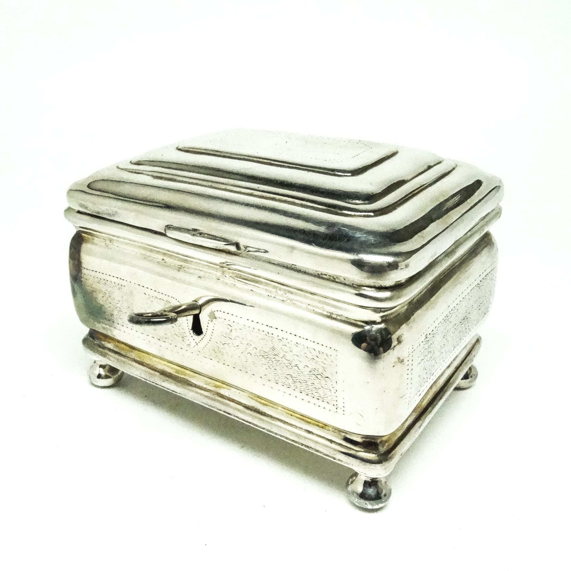 Cukiernica Eklektyzm, mosiądz srebrzony, Polska, XIX w. - 189300