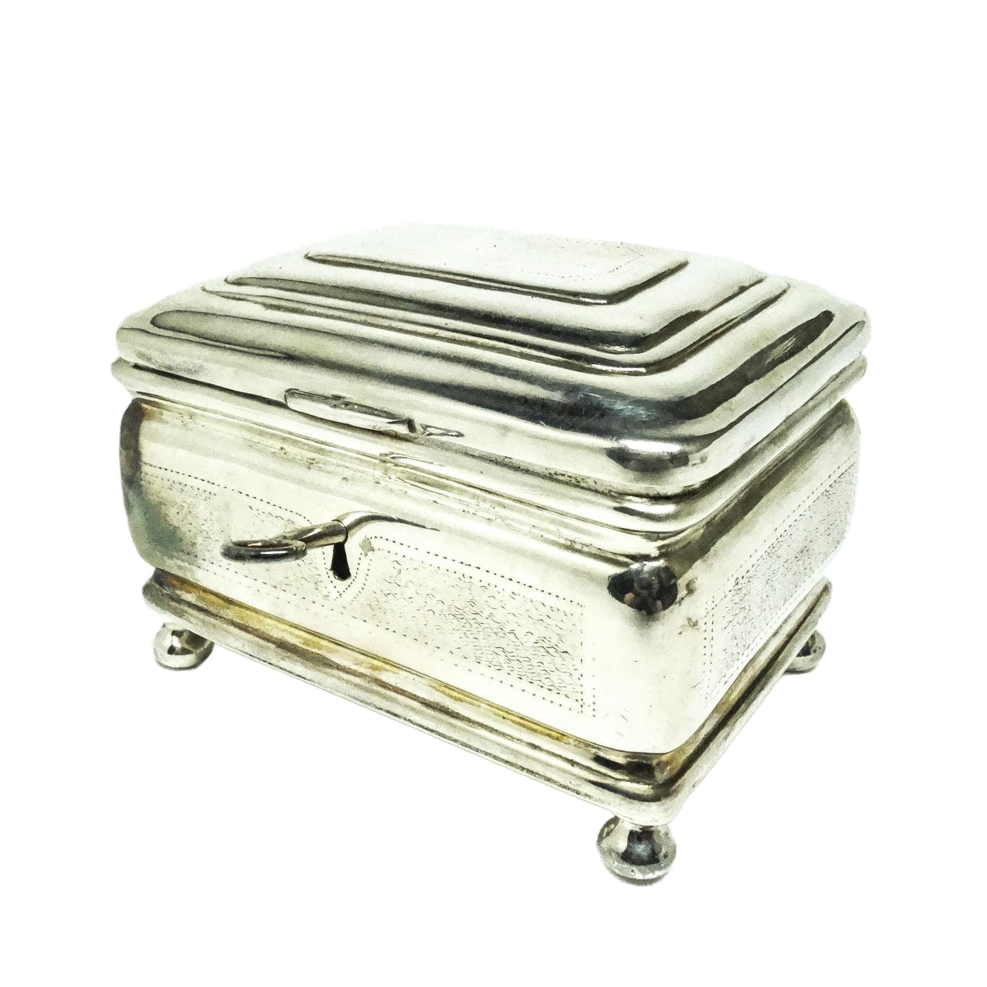 Cukiernica Eklektyzm, mosiądz srebrzony, Polska, XIX w.