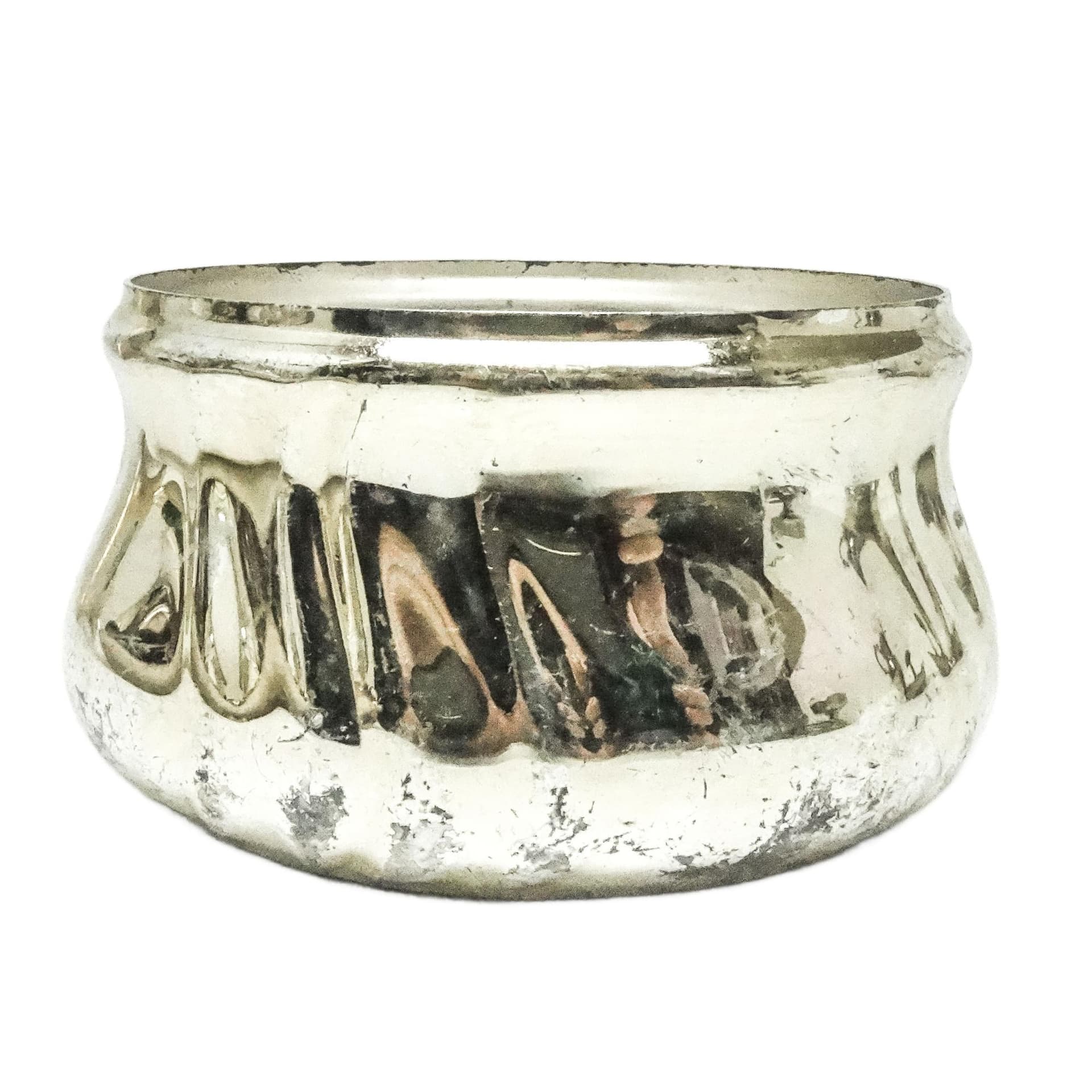 Cukiernica Art Deco, mosiądz srebrzony, Niemcy, lata 50.