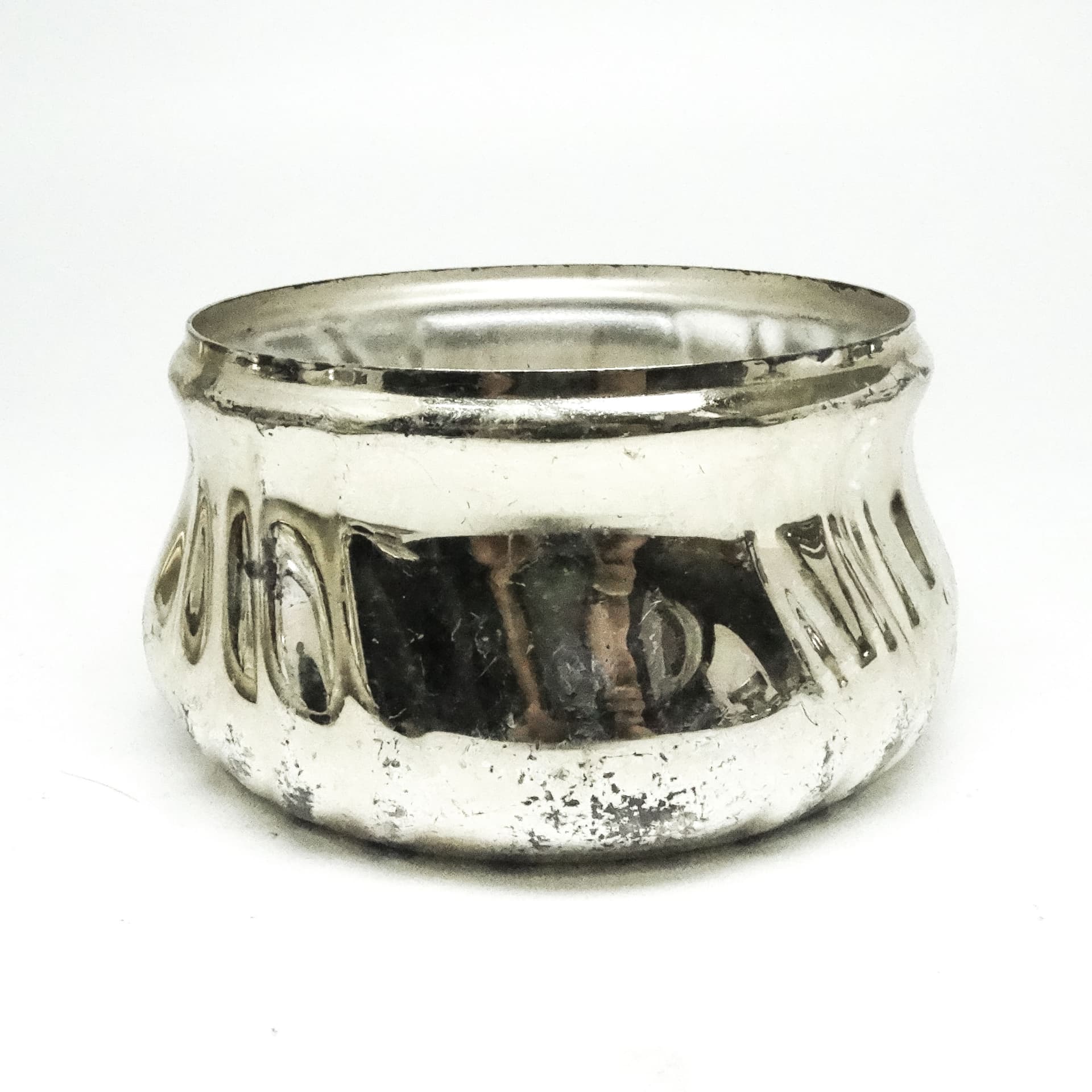 Cukiernica Art Deco, mosiądz srebrzony, Niemcy, lata 50. - 189316