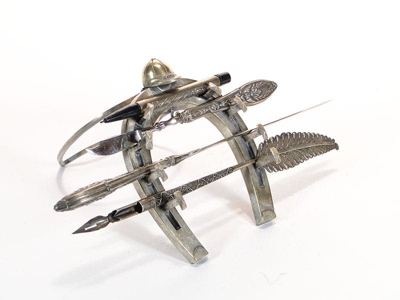 Postument Art Nouveau, srebrny, mosiądz, Austria, początek XX w. - 189346