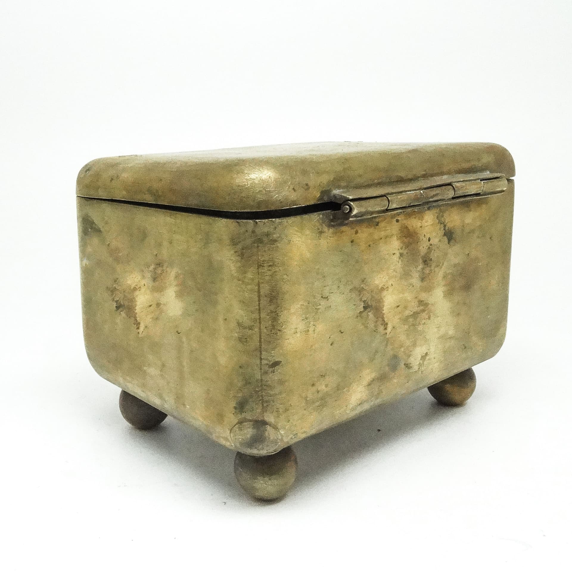 Cukiernica, Art Deco, mosiądz srebrzony, Polska, lata 30. - 189360