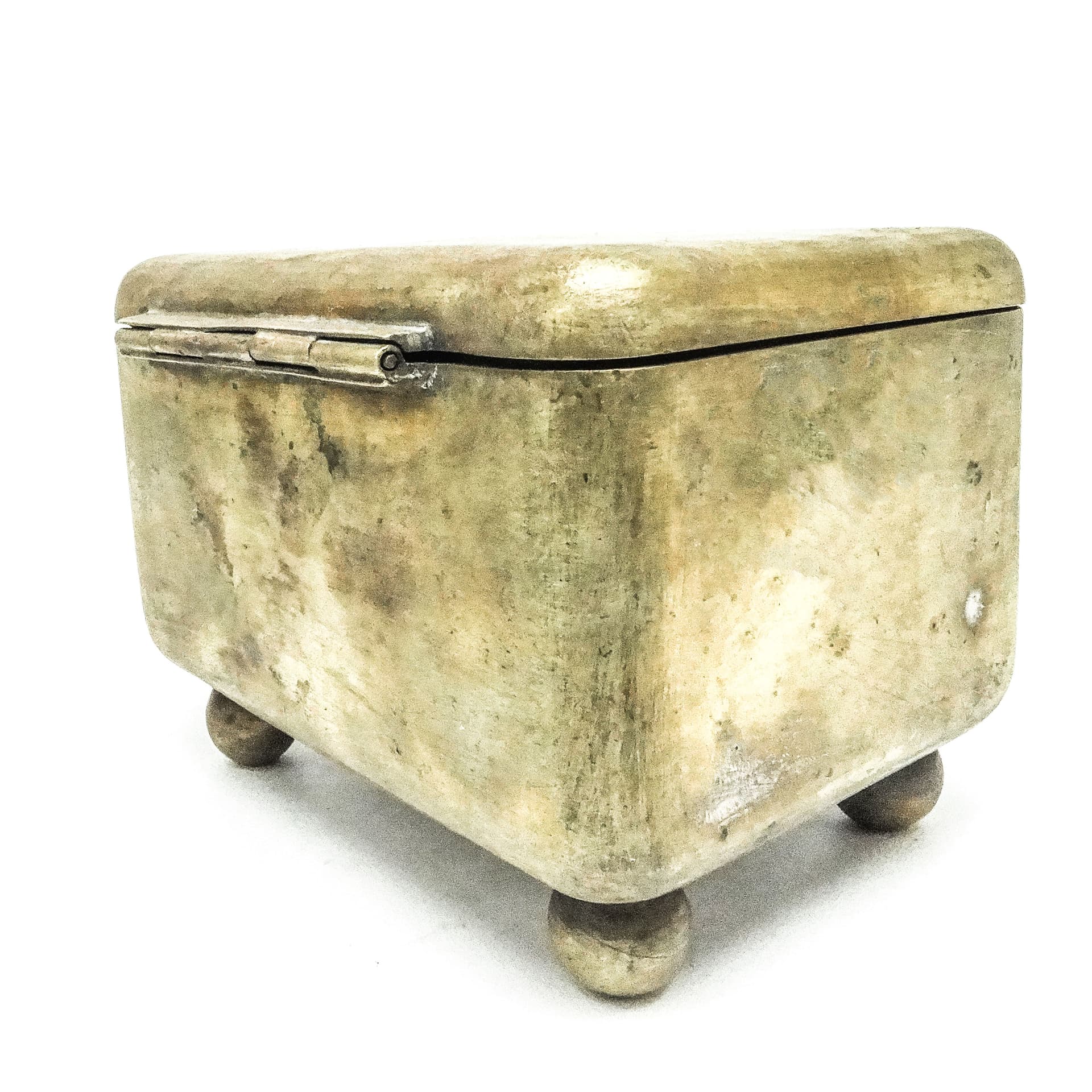 Cukiernica, Art Deco, mosiądz srebrzony, Polska, lata 30. - 189362