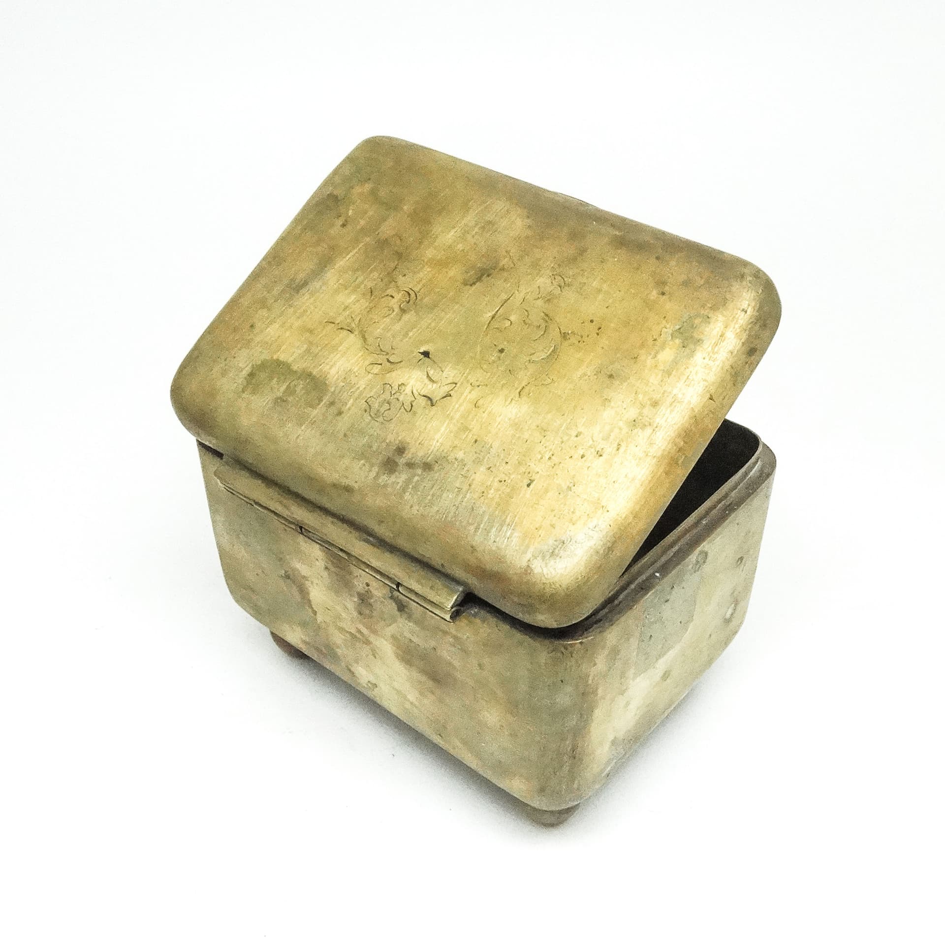 Cukiernica, Art Deco, mosiądz srebrzony, Polska, lata 30. - 189361