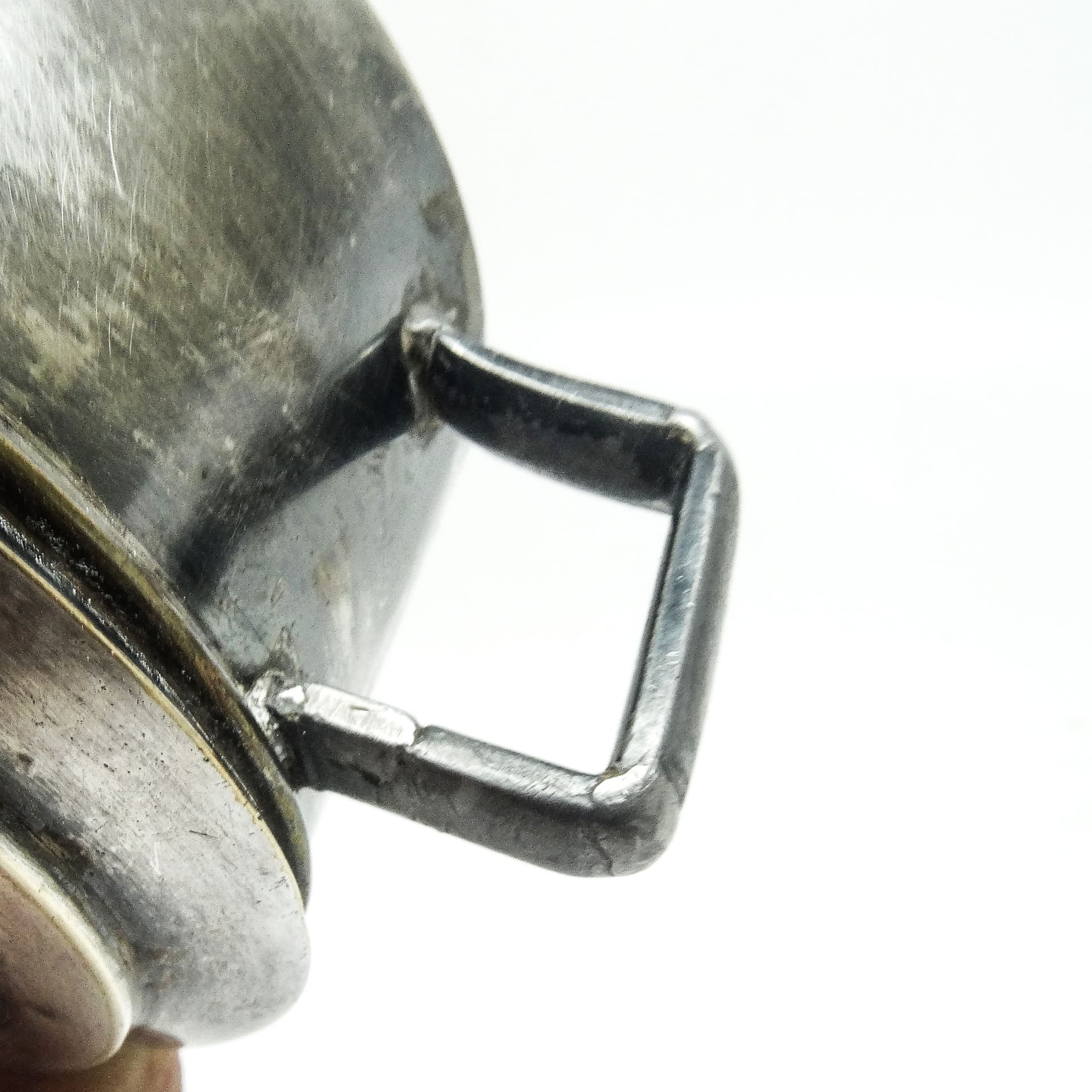 Cukiernica Art Deco, mosiądz srebrzony, Polska, lata 30. - 189439