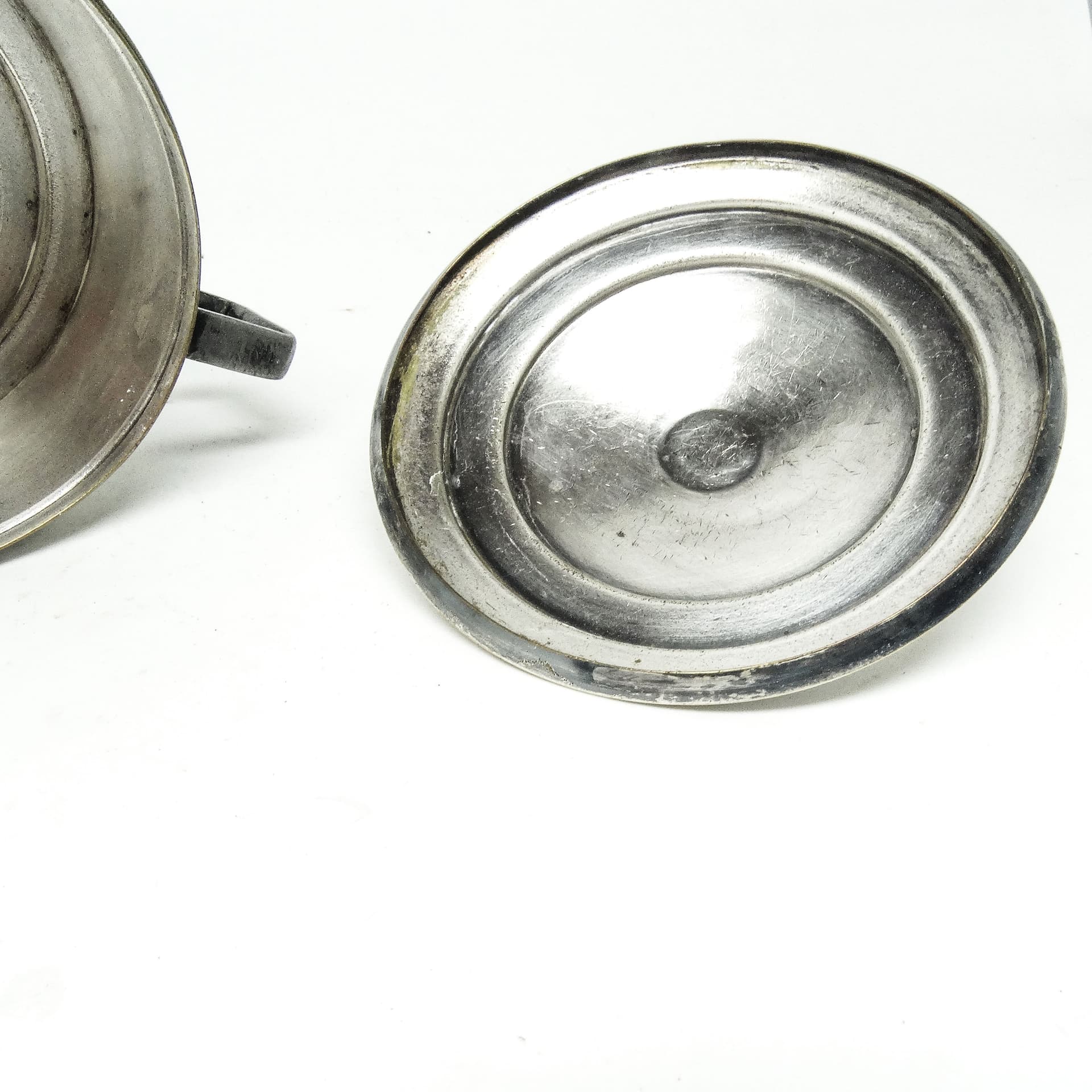 Cukiernica Art Deco, mosiądz srebrzony, Polska, lata 30. - 189436