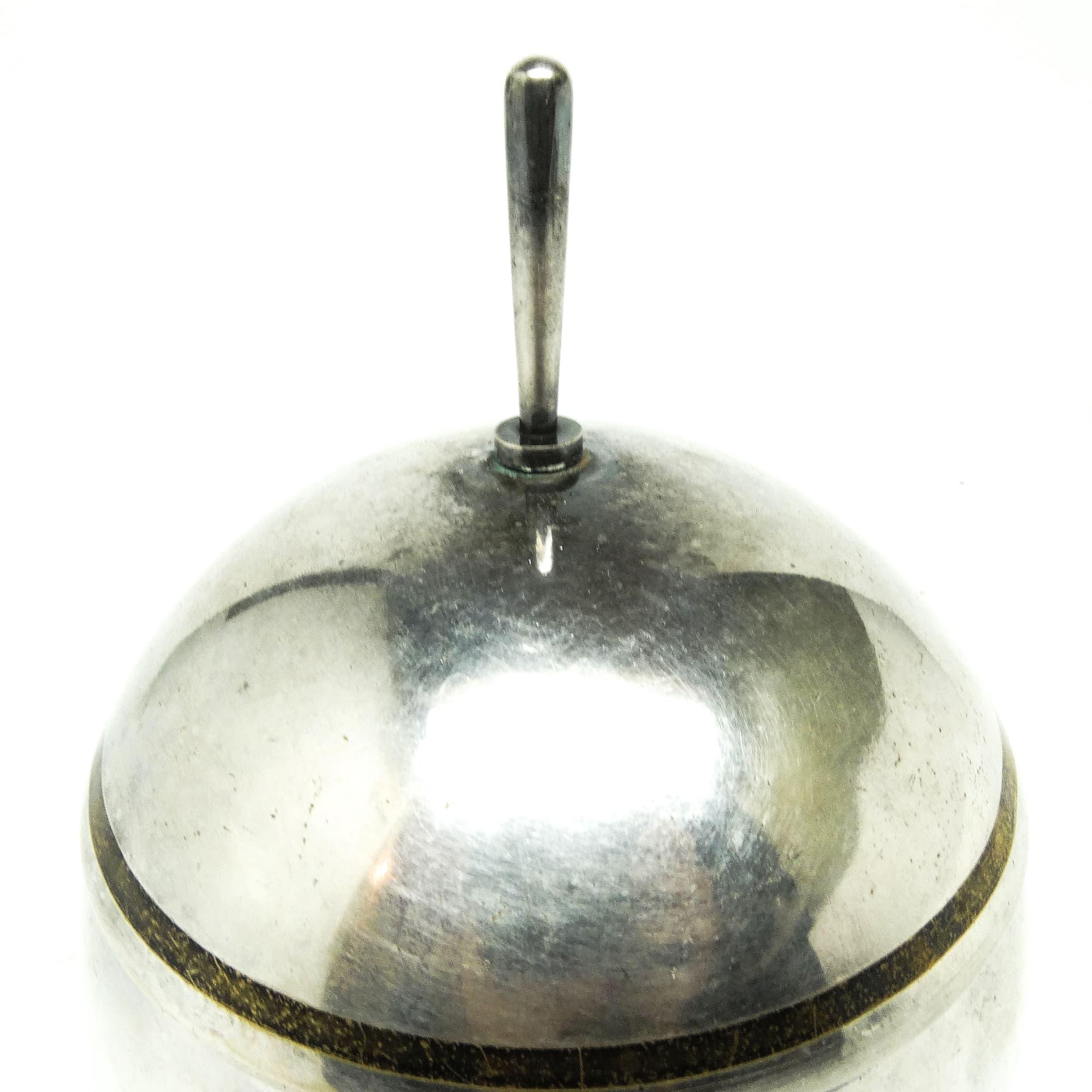 Cukiernica Art Deco, mosiądz srebrzony, WMF, Polska, lata 30. - 189485