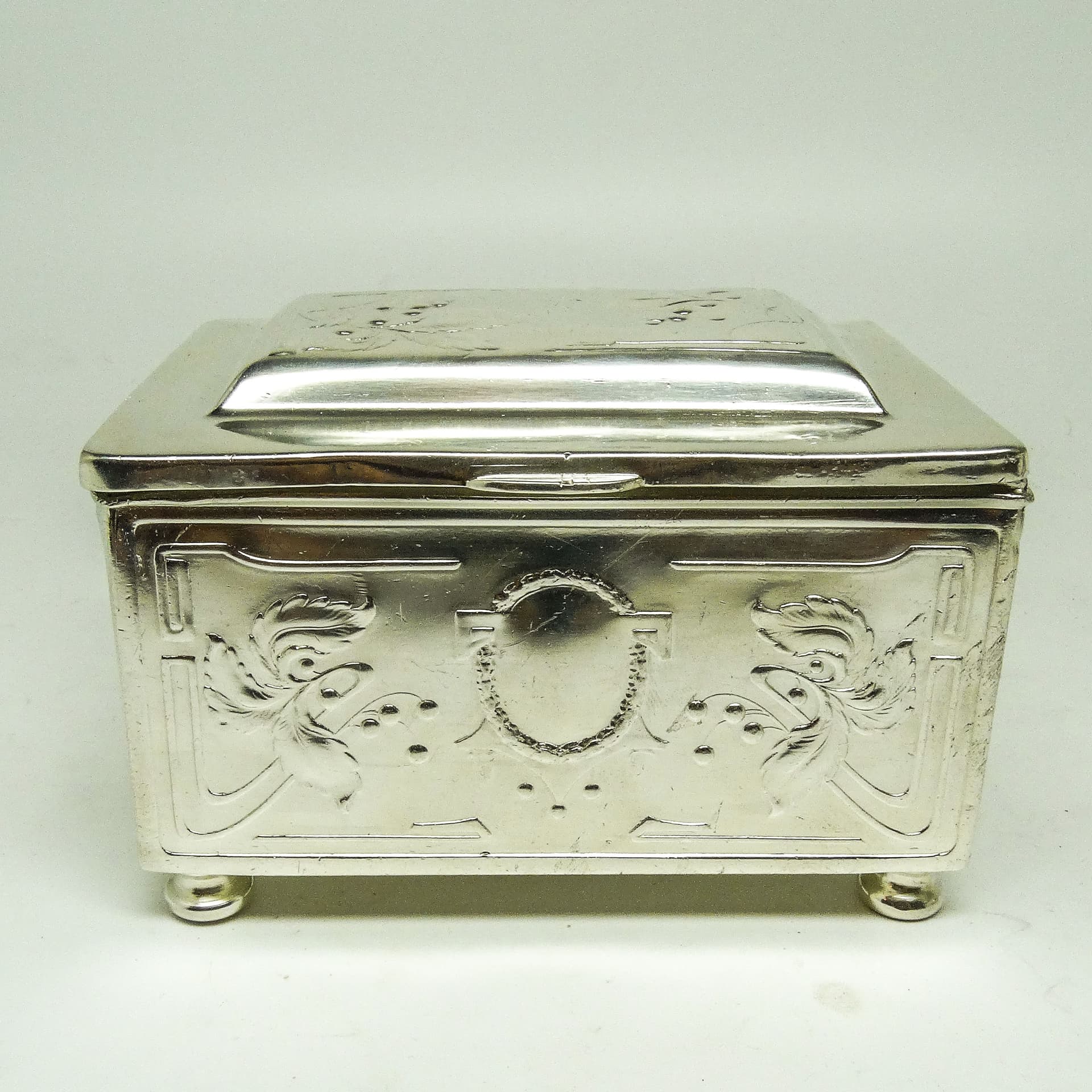 Cukiernica, Secesja, mosiądz srebrzony, Polska, początek XX w. - 189508