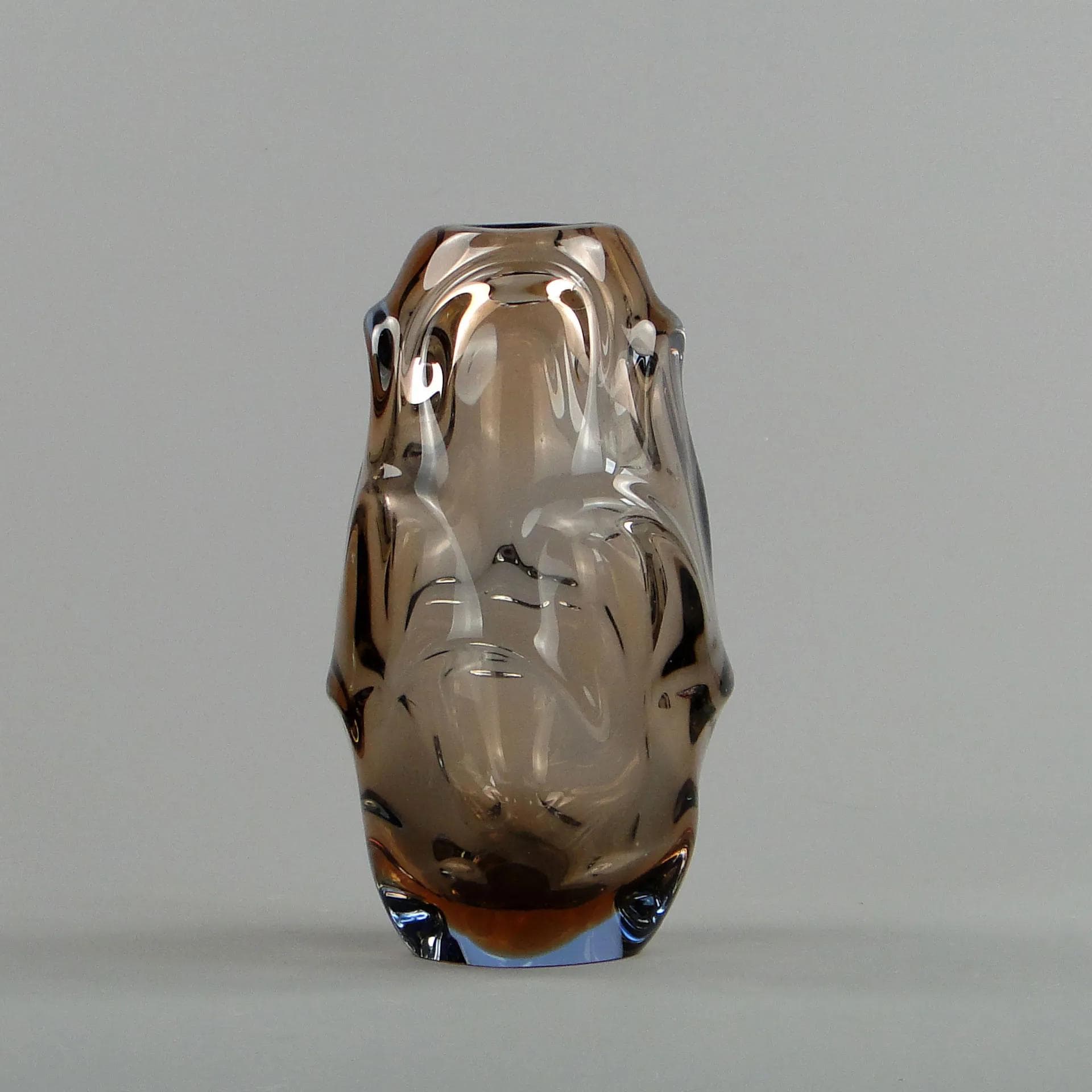 Wazon, szkło wielobarwne, proj. J. Beranek, Skrdlovice, Czechosłowacja, lata 60. - 13207