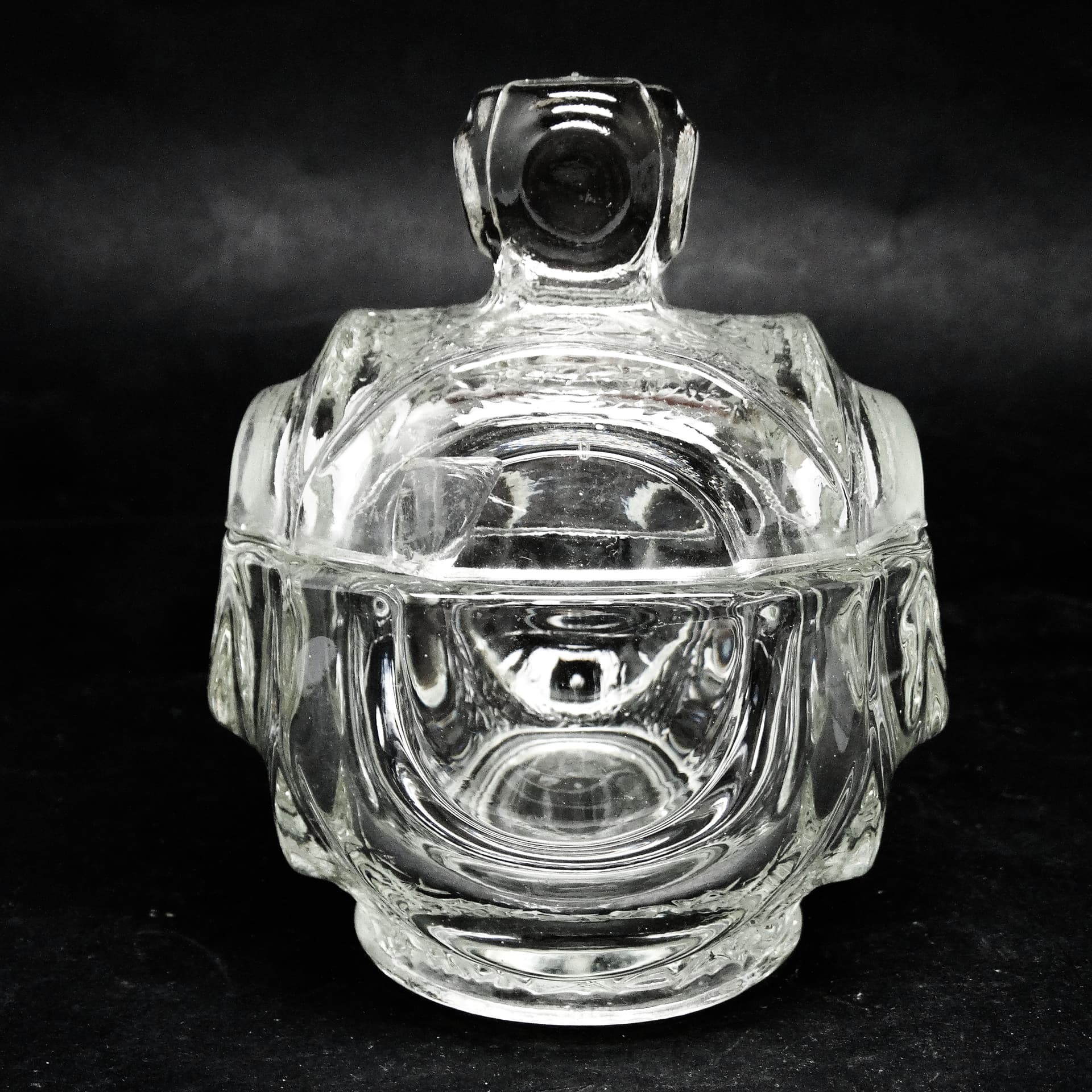 Cukiernica, postmodernizm, szkło prasowane, Polska, lata 60. - 189537