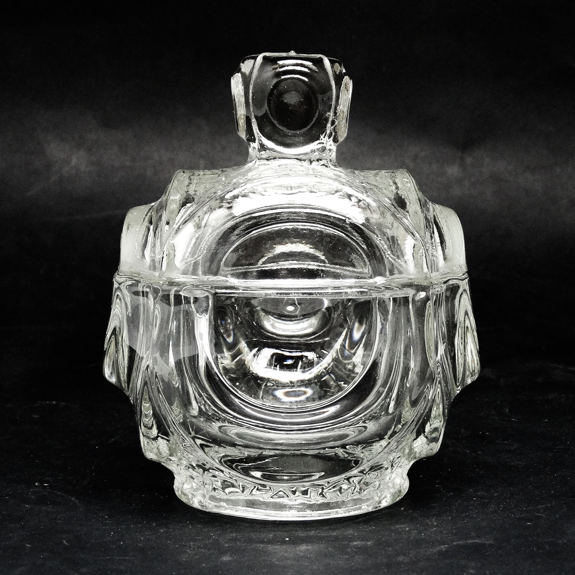 Cukiernica, postmodernizm, szkło prasowane, Polska, lata 60. - 189534