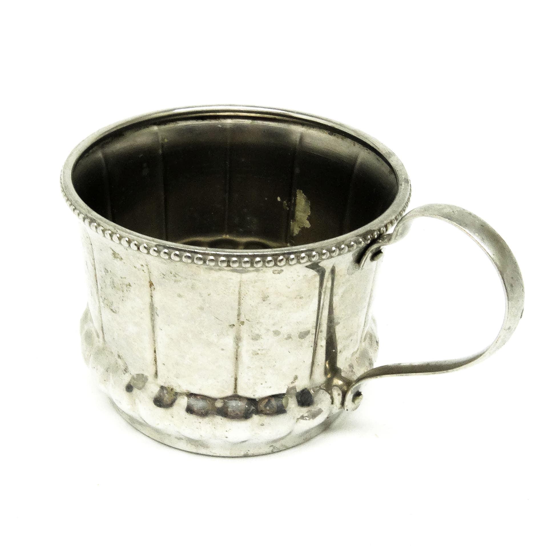 Podstakannik, Art Deco, mosiądz srebrzony, Niemcy, lata 30. - 189601