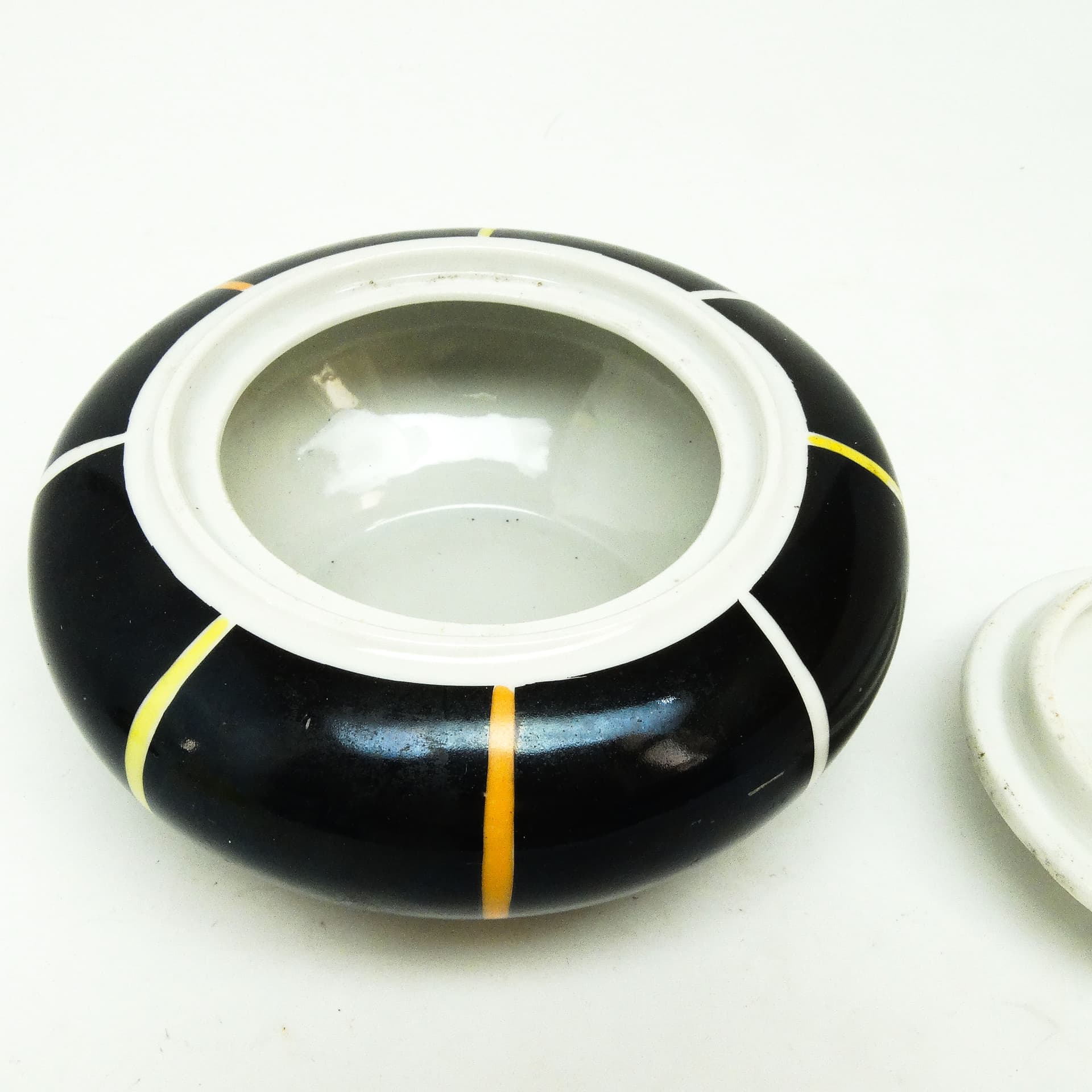 Sugar bowl, Art Deco, porcelain, Volksstedt, Germany, 1960s. - 189618