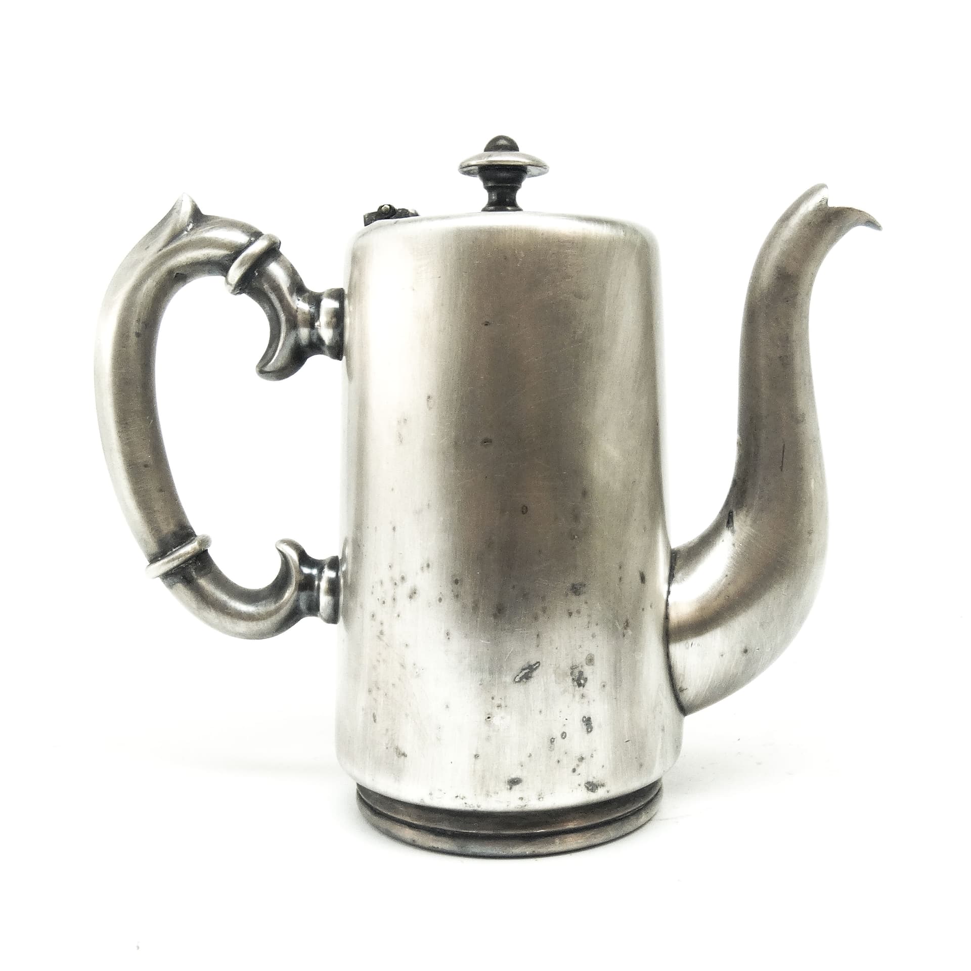 Dzbanek do kawy hotelowy, Eklektyzm, mosiądz srebrzony, Polska, lata 20. - 189650