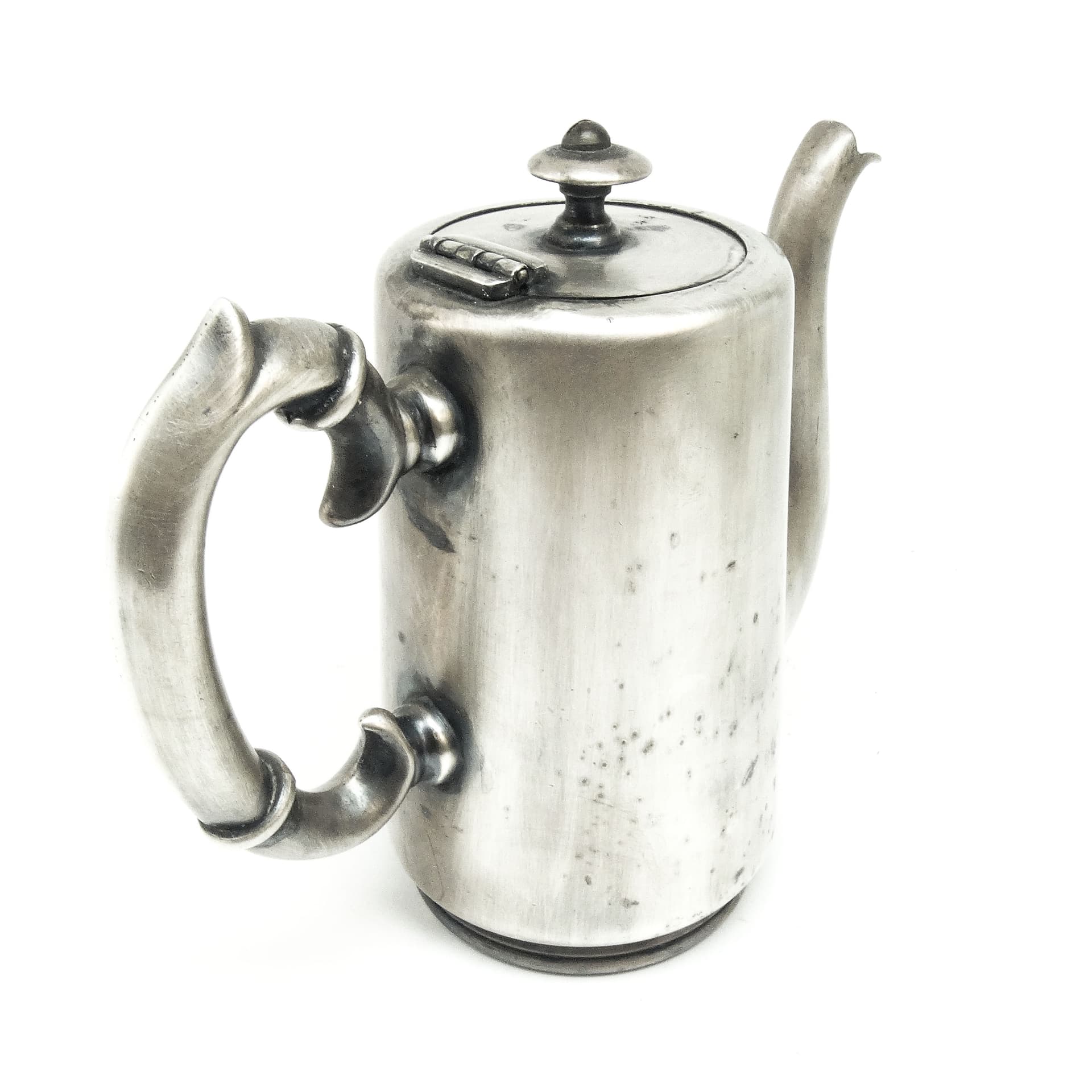 Dzbanek do kawy hotelowy, Eklektyzm, mosiądz srebrzony, Polska, lata 20. - 189647