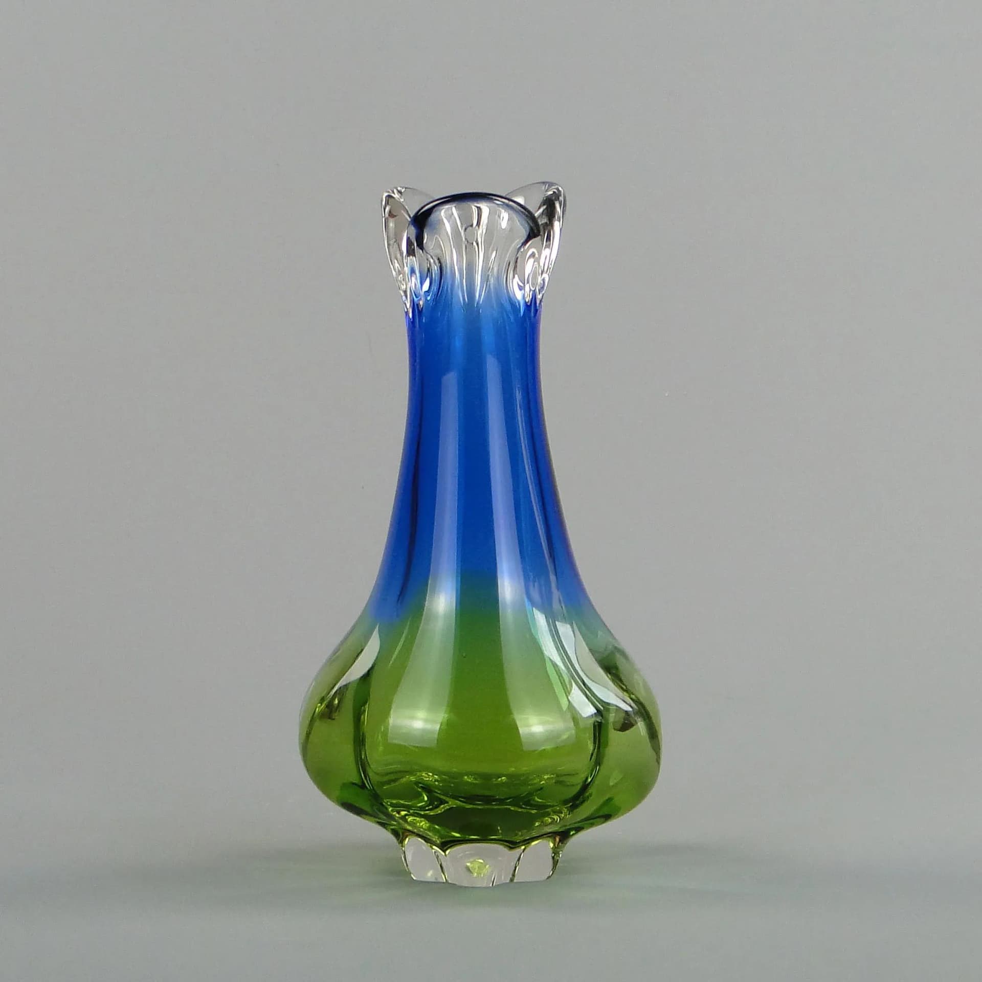 Wazon, multikolor, szkło, proj. J. Hospodka, Czechosłowacja, lata 60. - 13196