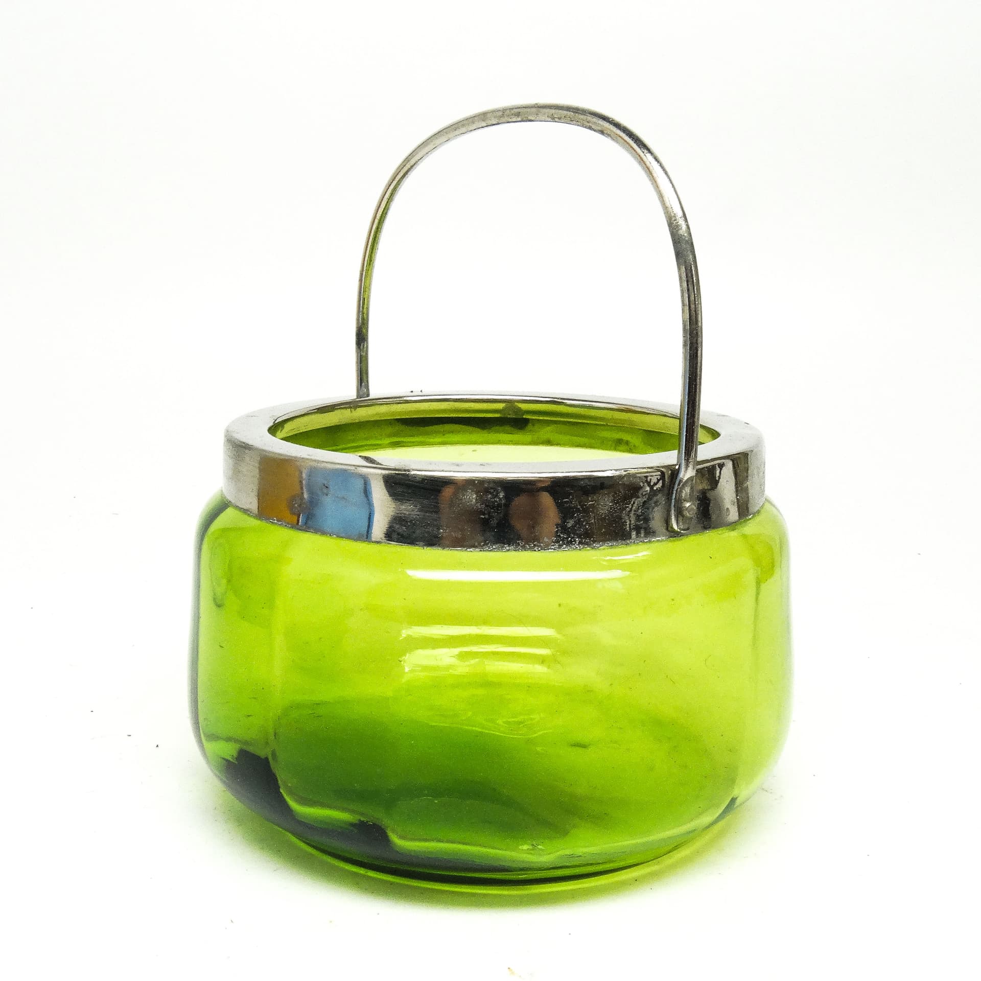 Cukiernica, Secesja, szkło zielone, mosiądz srebrzony, Szwecja, początek XX w. - 189725