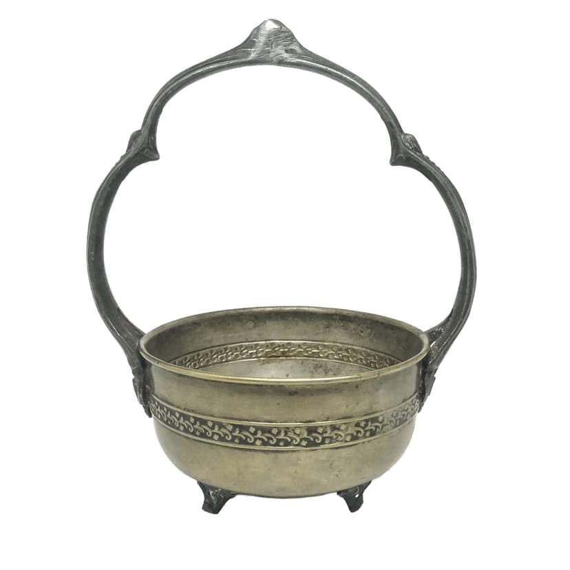 Cukiernica, Eklektyzm, mosiądz srebrzony, cyna, Polska, lata 30.