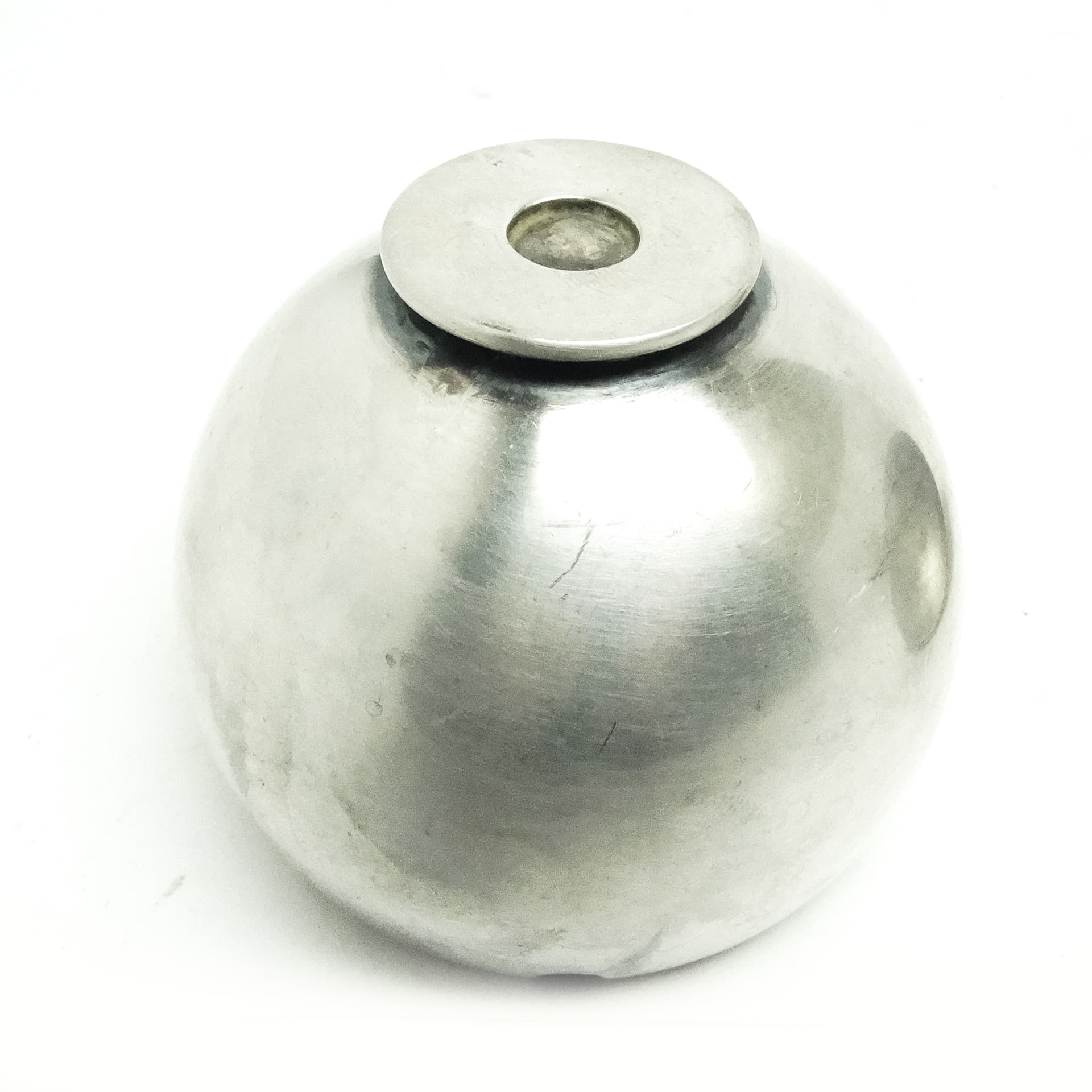 Cukiernica mid-century modern, mosiądz srebrzony, HEFRA, Polska, lata 60. - 189874