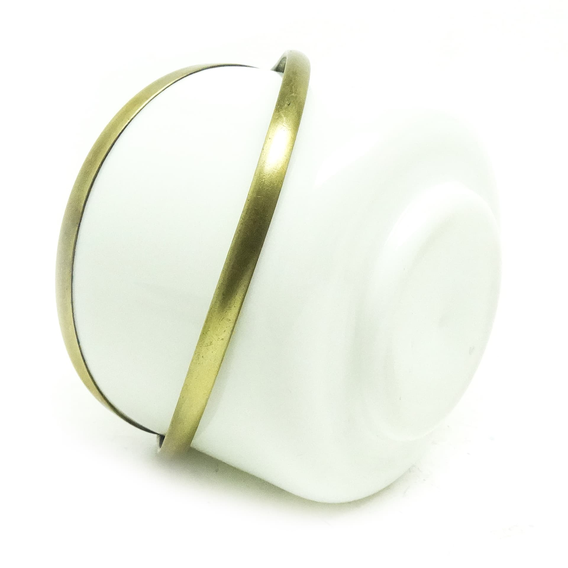 Cukiernica Biedermeier, mosiądz szkło latticino, Bohemia, Polska, XIX w. - 189890