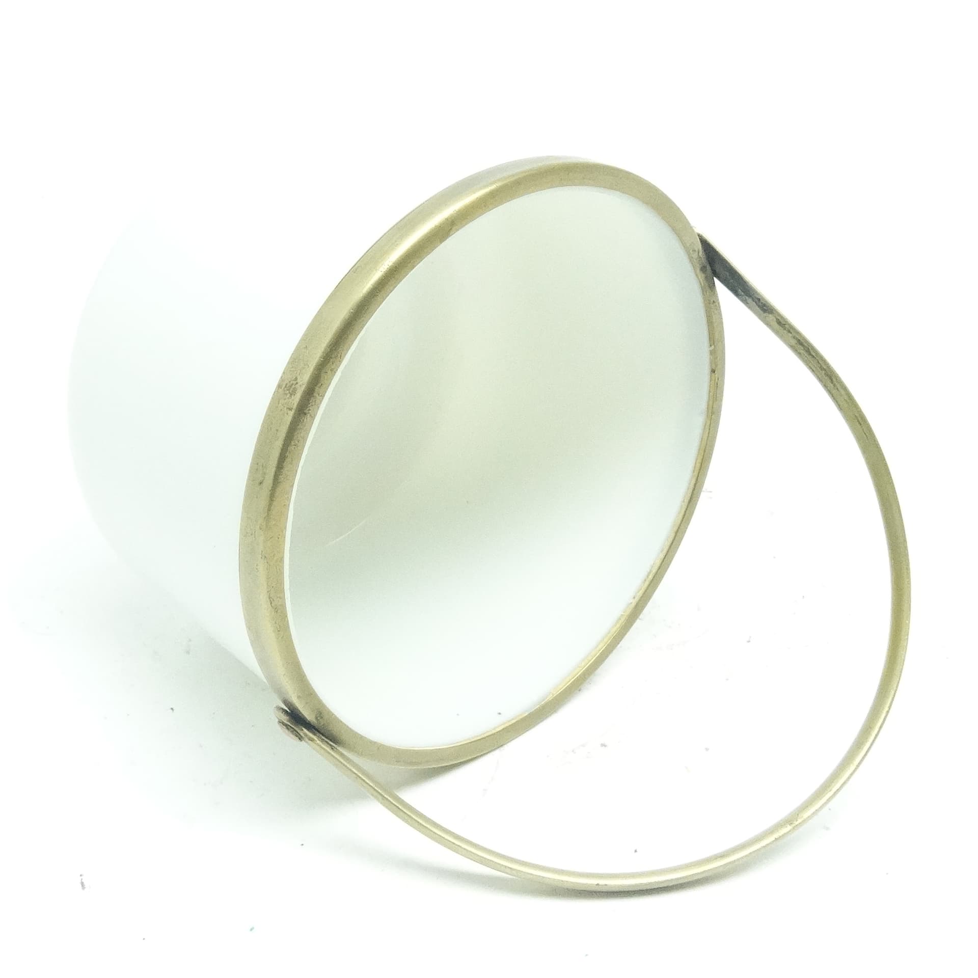 Cukiernica Biedermeier, mosiądz szkło latticino, Bohemia, Polska, XIX w. - 189886