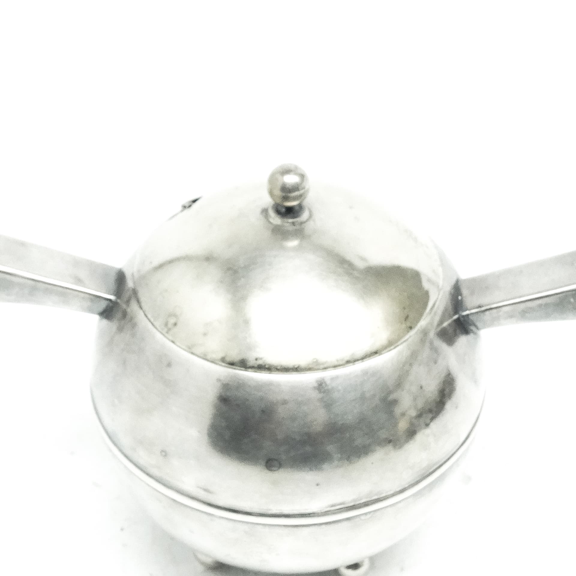 Cukiernica Postmodernizm, mosiądz srebrzony, Polska, lata 50. - 189911