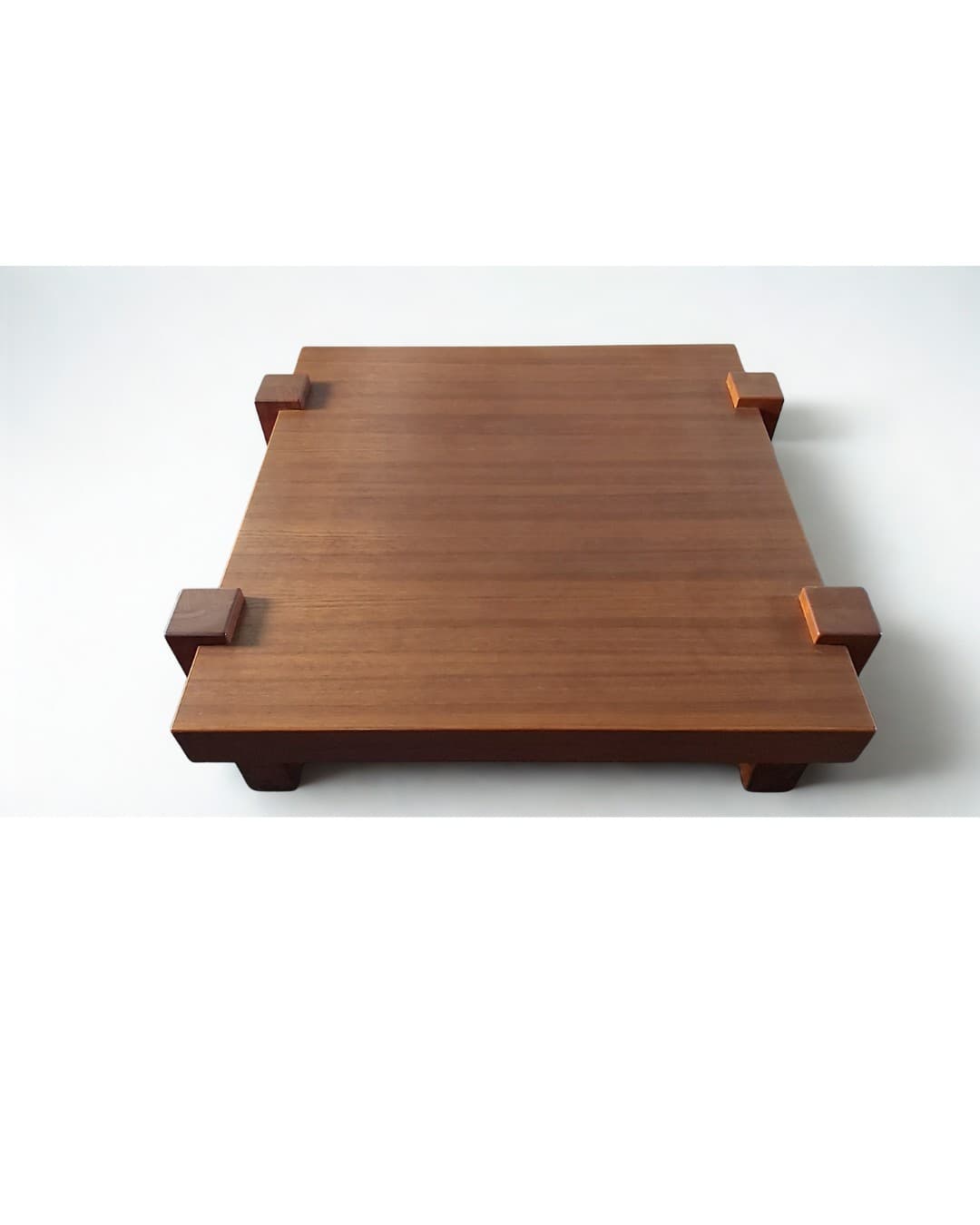 Coffee table, brown teak, Denmark, 1980s. - 189956
